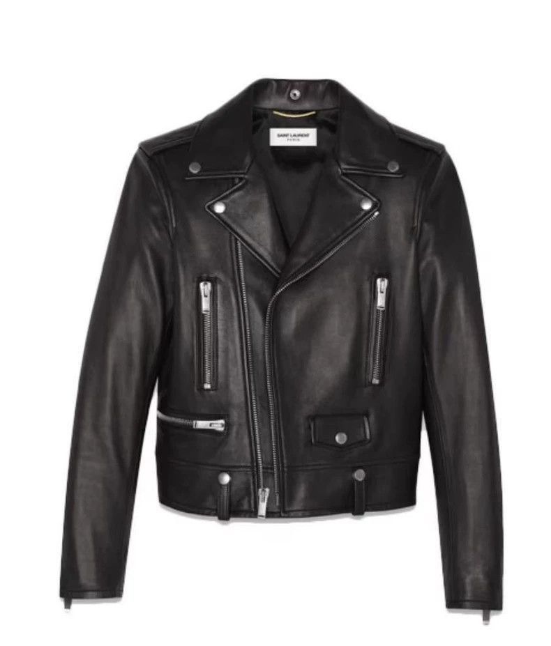 Saint Laurent Paris Saint Laurent Classic Leather Jacket L01-2506 Size US L / EU 52-54 / 3 - 1 Thumbnail