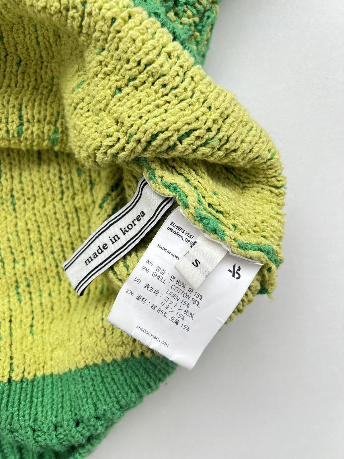 Andersson Bell Anderson Bell Elmers Vest Green Cotton/Linen Blend Oversize Size US M / EU 48-50 / 2 - 15 Thumbnail
