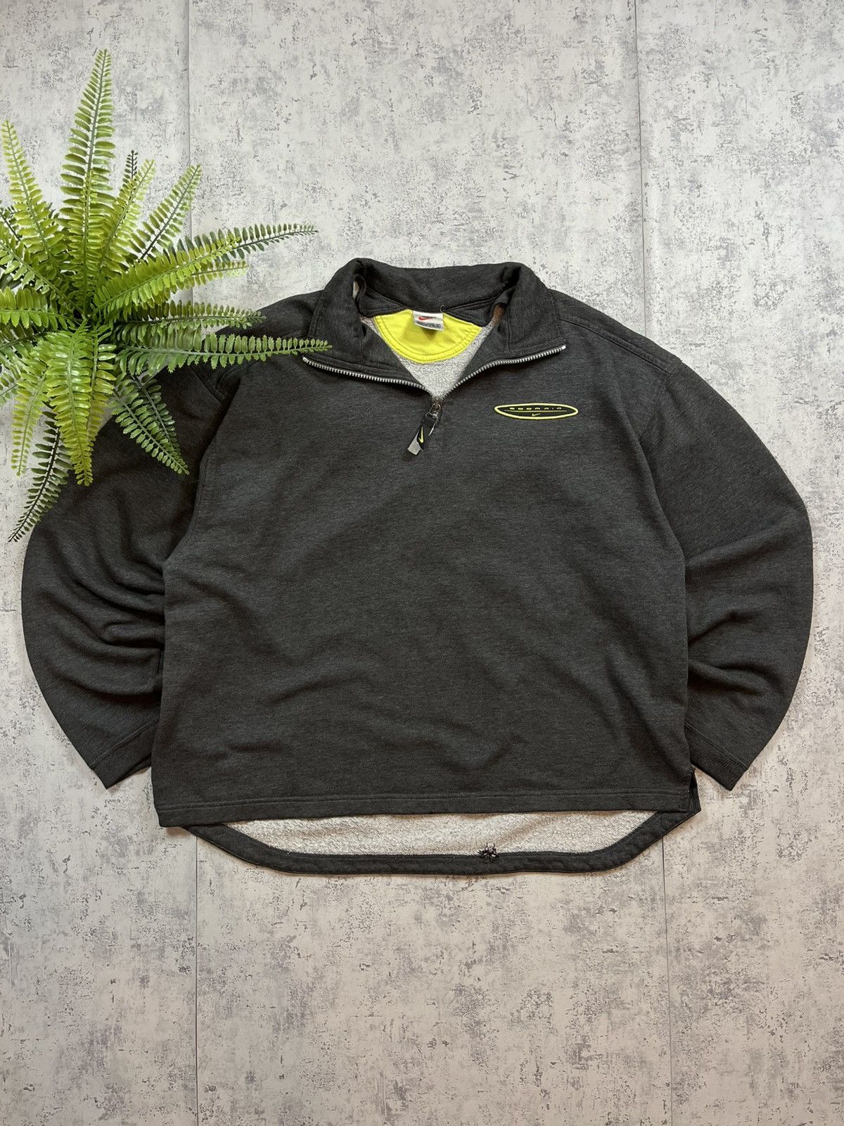 90s archive Y2K nylon half zip pullover