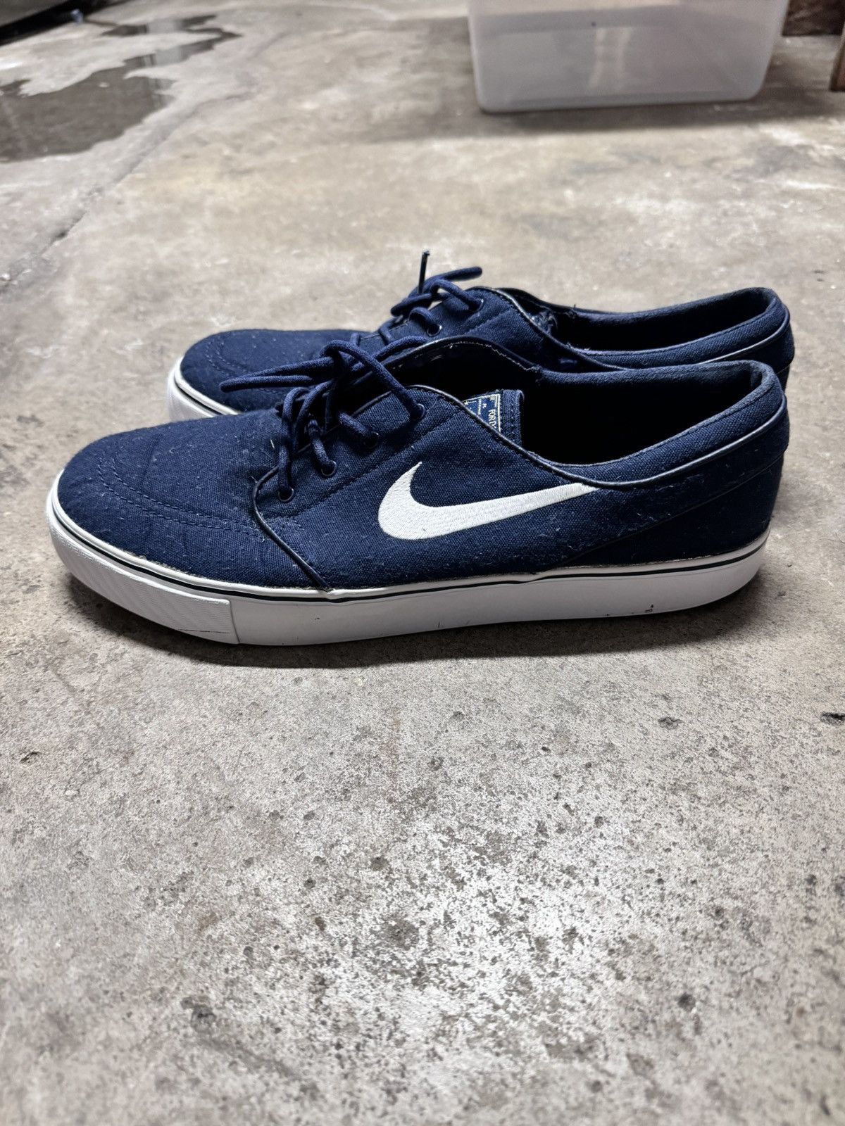 Nike × Nike SB Nike Zoom SB Stefan Janoski Canvas Navy Blue 2013 Size US 11 / EU 44 - 6 Thumbnail