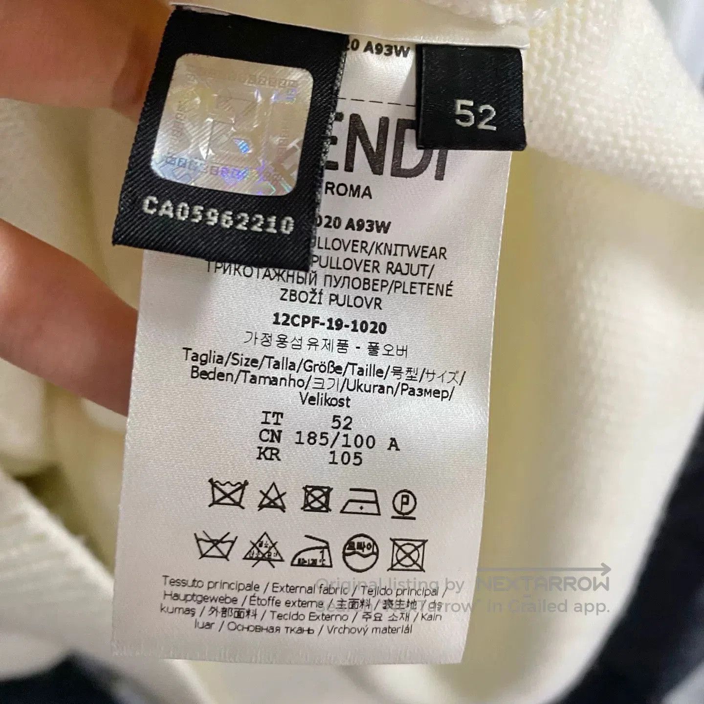 Fendi Fendi Wool Sweater Graffiti Embroidery. Size US L / EU 52-54 / 3 - 5 Thumbnail