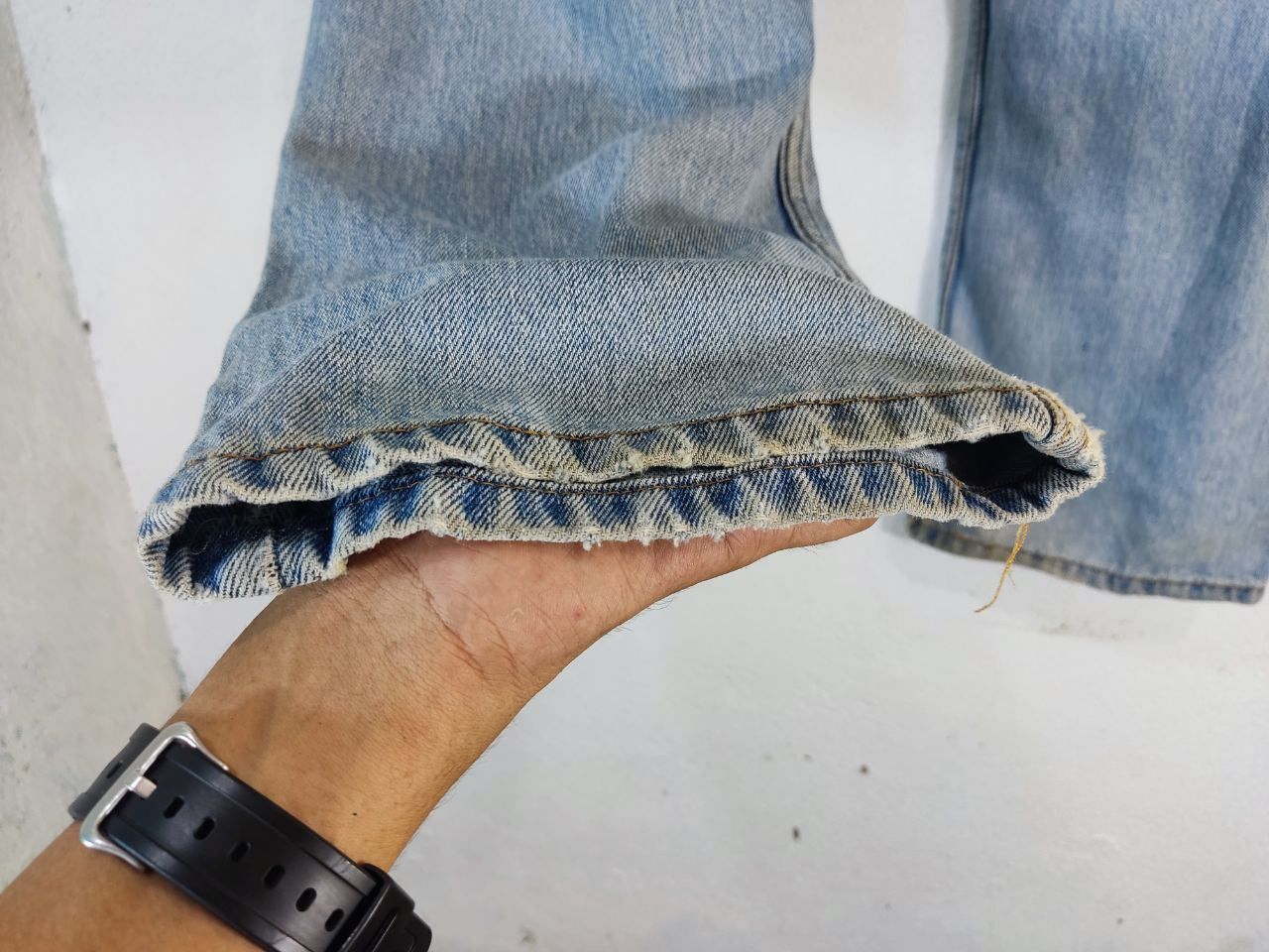Levi's vintage levis 505 regular fit denim nice deign Size US 38 / EU 54 - 12 Thumbnail