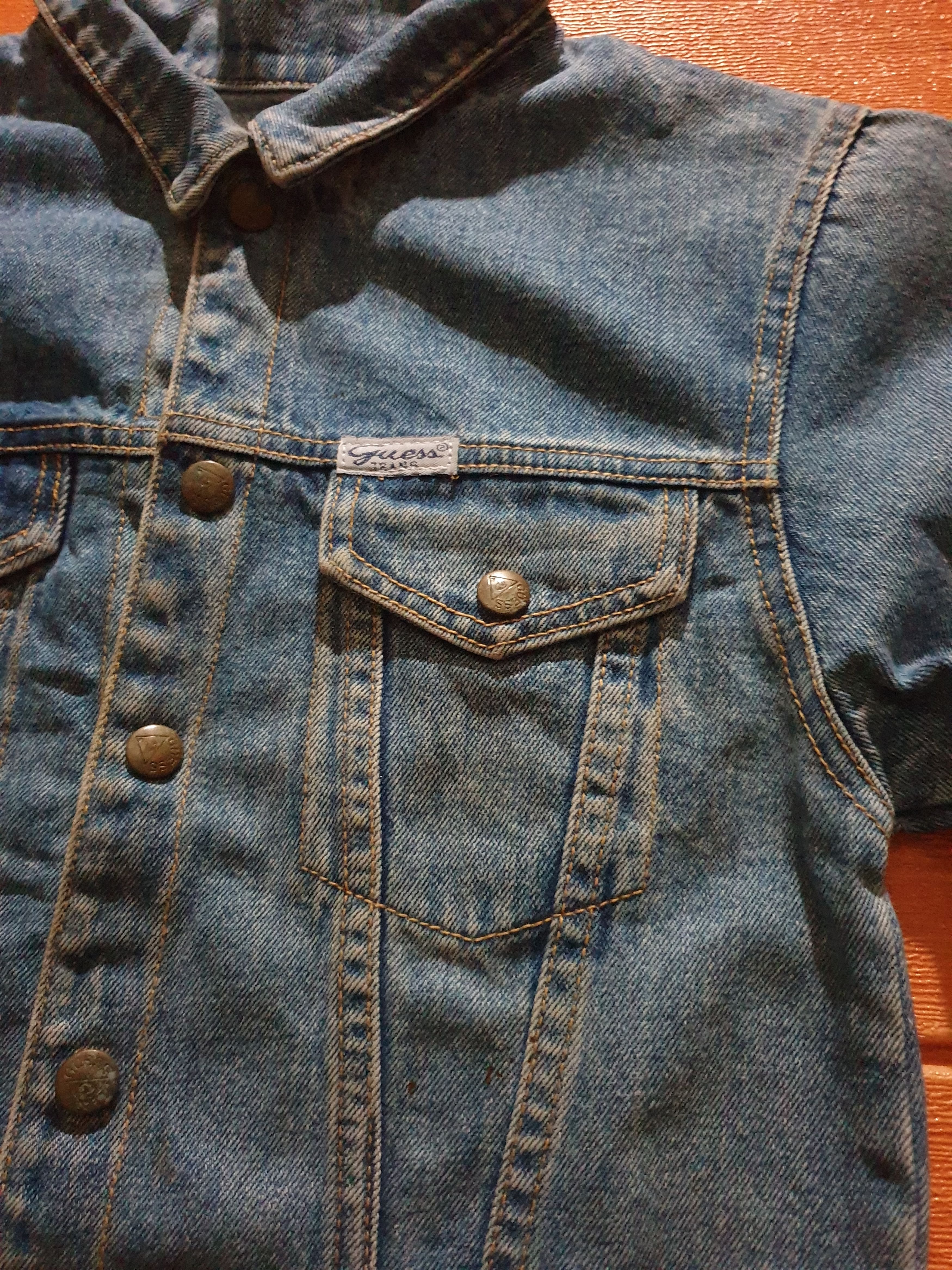 Guess Vintage Guess Made in USA denim Jacket Size US XXS / EU 40 - 6 Thumbnail