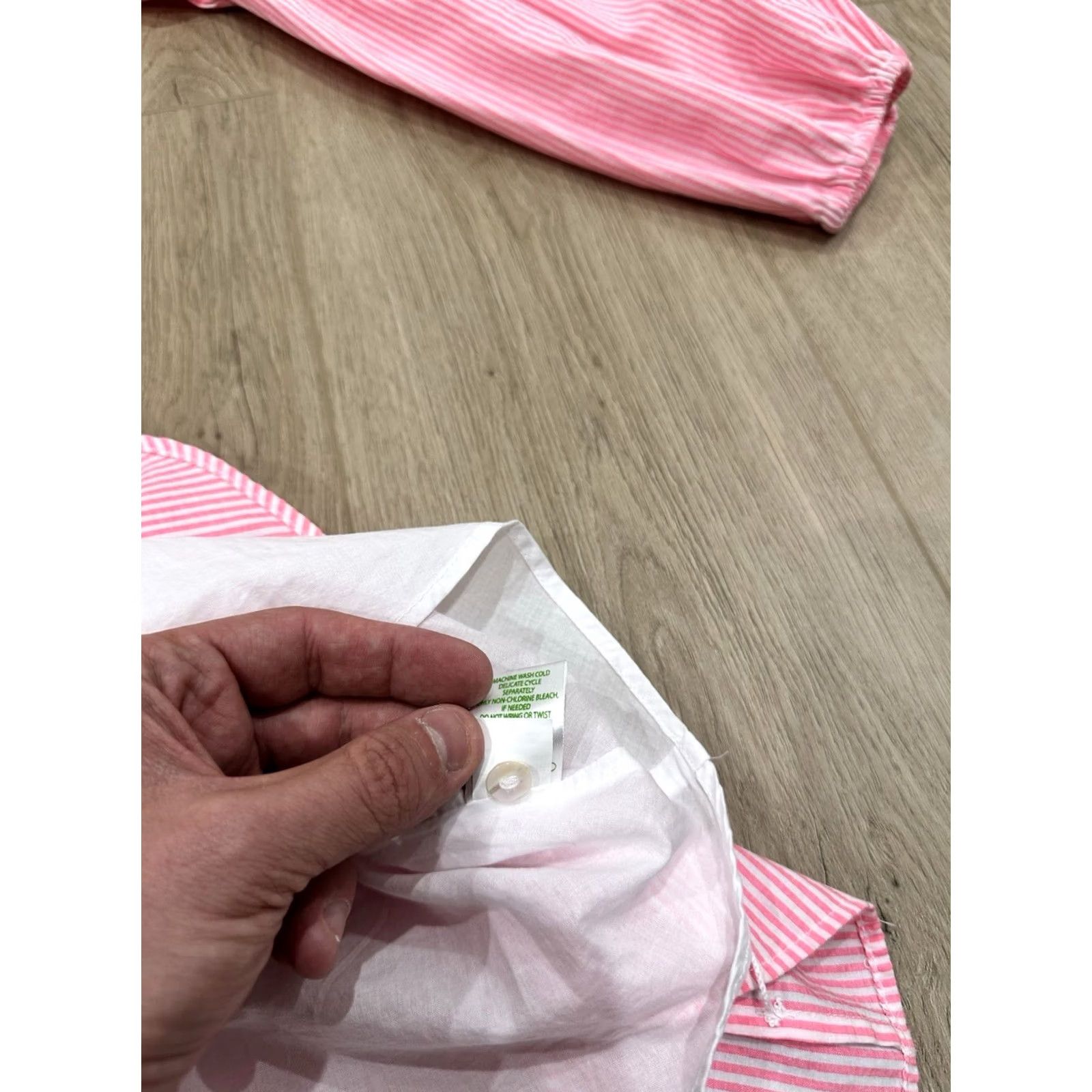 Lilly Pulitzer Lilly Pulitzer 16 Carla Striped Dress In Roxie Pink Harbor Stripe Puffy Sleeves Dress Women 16 Pink Striped Short Babies? Size XXL / US 16-18 / IT 52-54 - 7 Thumbnail