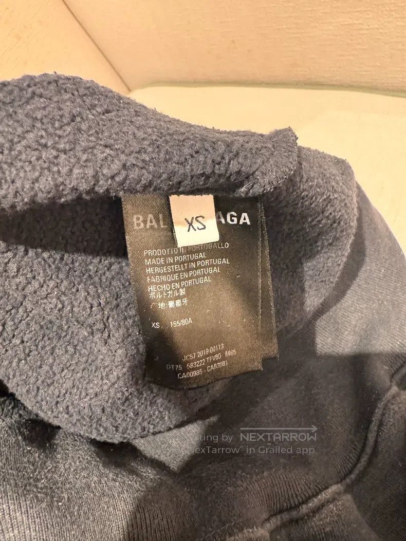 Balenciaga Balenciaga Hooded Sweatshirt, Black, Jelly Black Pink Sign Size XS / US 0-2 / IT 36-38 - 4 Thumbnail