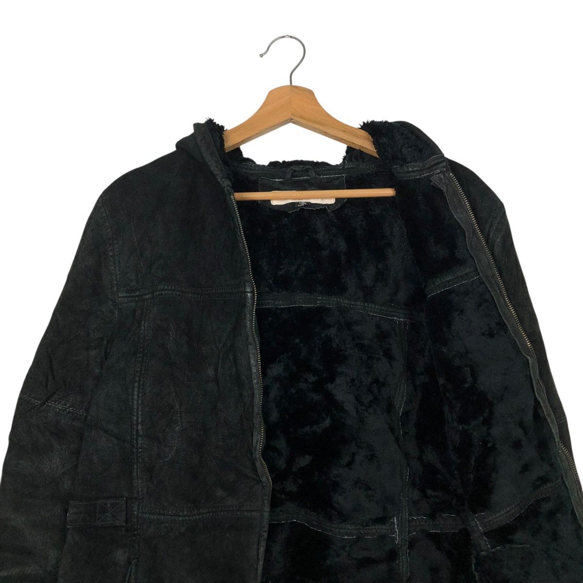 Japanese Brand 🔥VINTAGE LEATHER JACKET FUR BLANKET MAURICES ISSEY MIYAKE Size US M / EU 48-50 / 2 - 16 Thumbnail