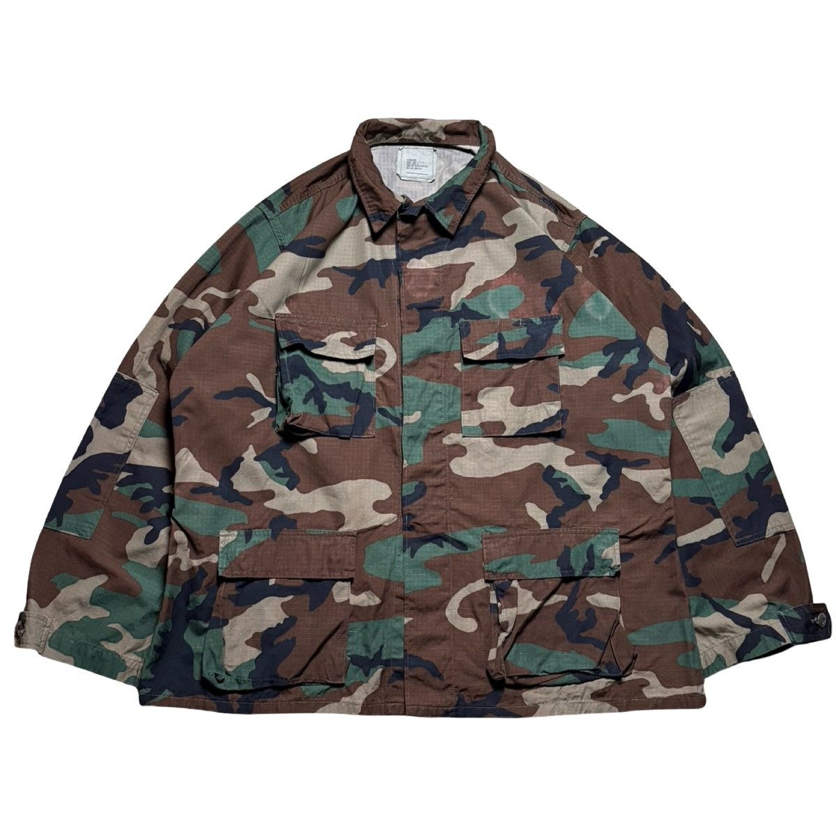 Other Vintage USGI Jacket Mens XL Long Woodland Camo Ripstop BDU Size US XL / EU 56 / 4 - 1 Thumbnail