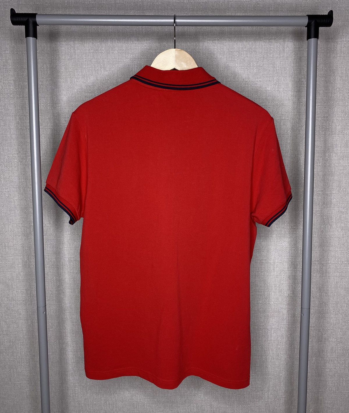 Moncler Moncler Brand New Polo Shirt Red Size XL NWT Size US XL / EU 56 / 4 - 2 Thumbnail