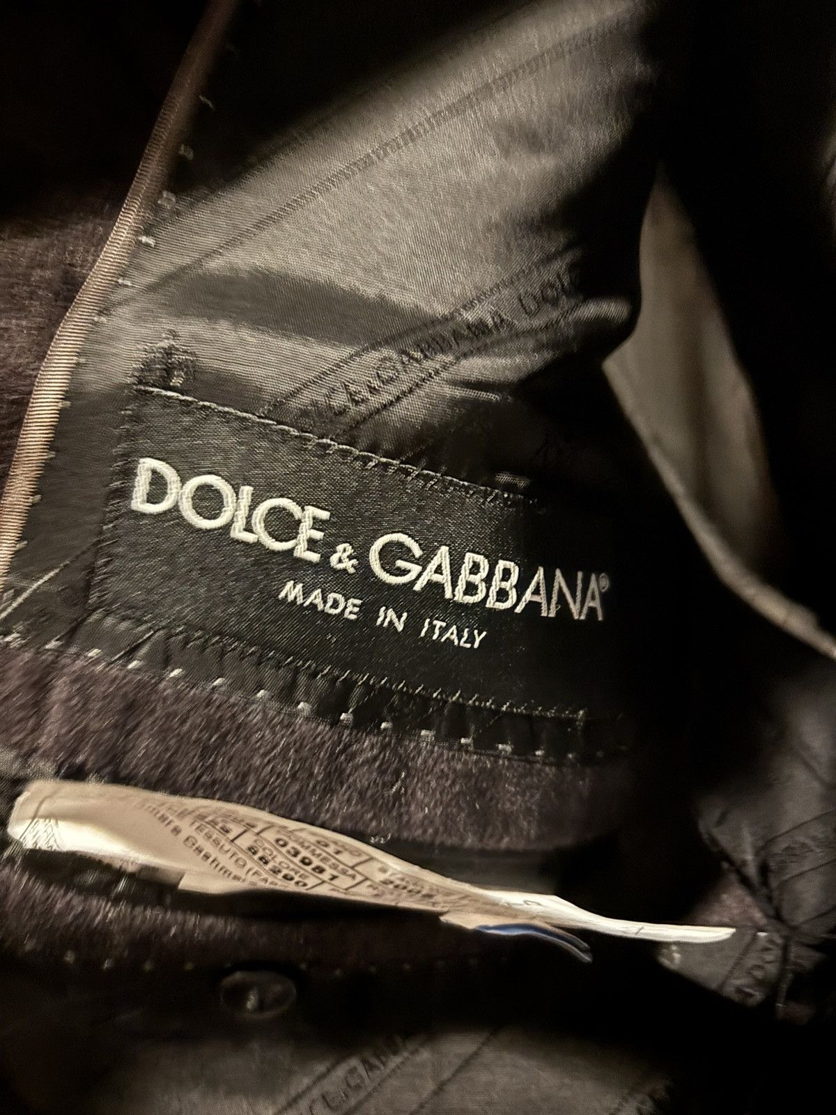 Dolce & Gabbana Dolce and Gabbana Cashmere Charcoal Blazer Size 52R - 5 Thumbnail