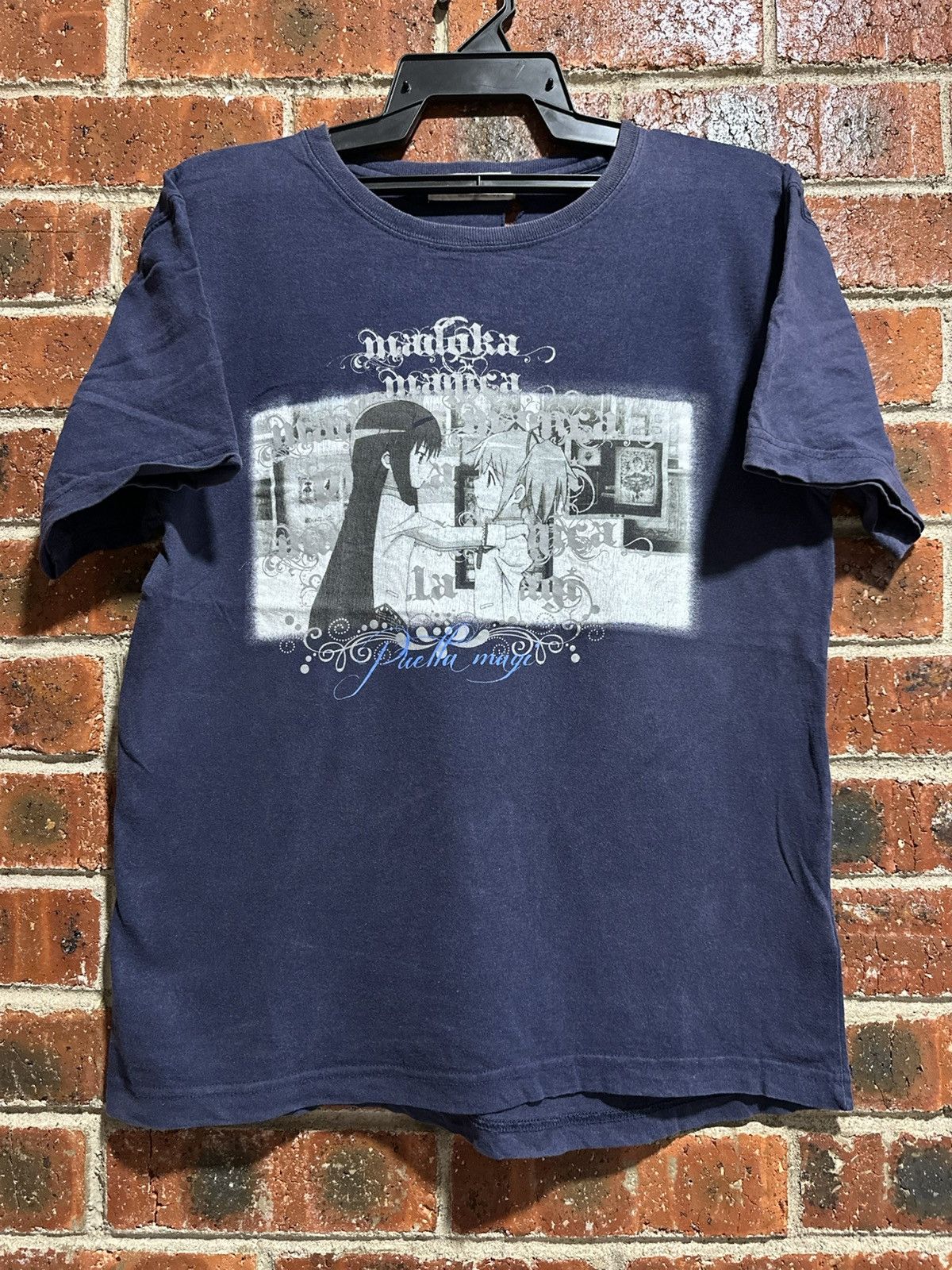 Anime Vintage Puella Magi Madoka Faded Tee Size US M / EU 48-50 / 2 - 1 Thumbnail