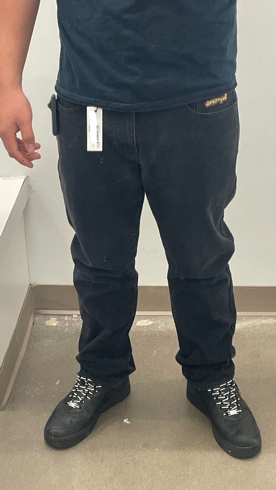 image of Supreme Skater Denims in Black, Men's (Size 34)