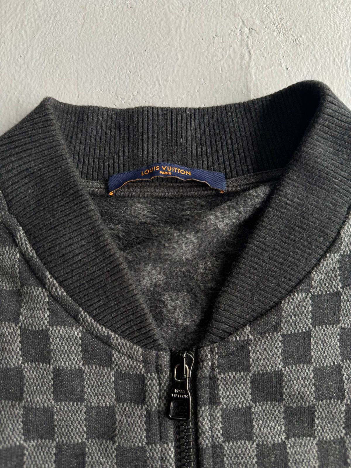 Louis Vuitton Damier Jacquard - Zip Through Bomber Jacket Size US XXL / EU 58 / 5 - 6 Thumbnail