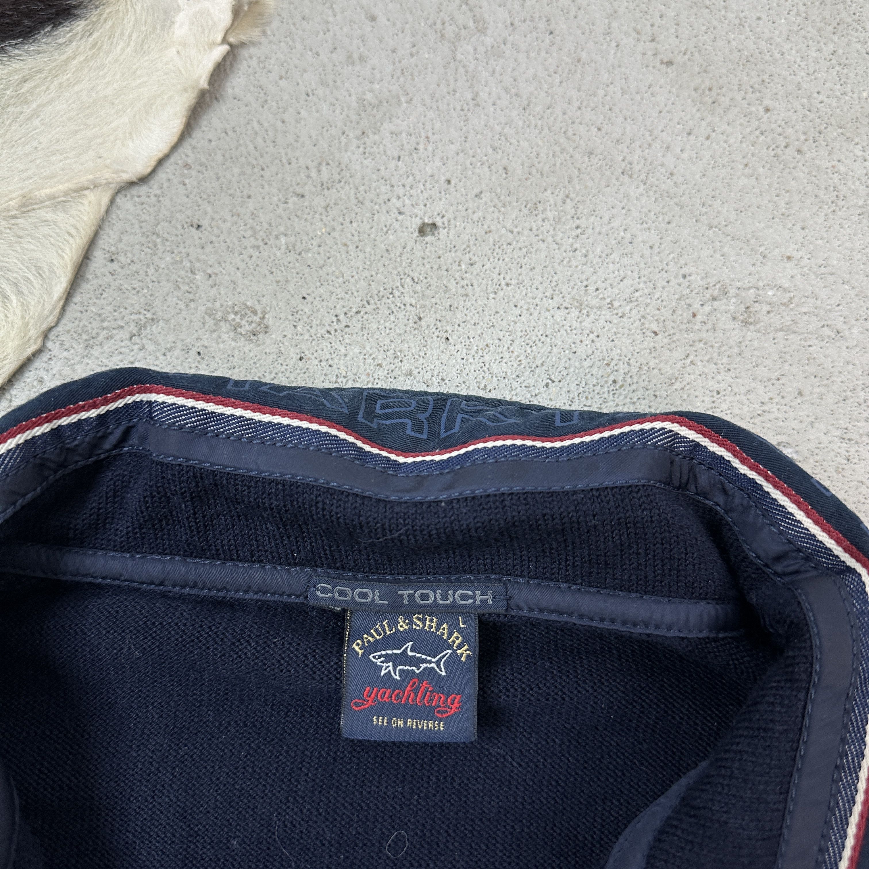 Paul & Shark × Vintage Vintage Casual Y2K Streetwear 1/4 Zip Paul&Shark Sweater Size US L / EU 52-54 / 3 - 3 Thumbnail