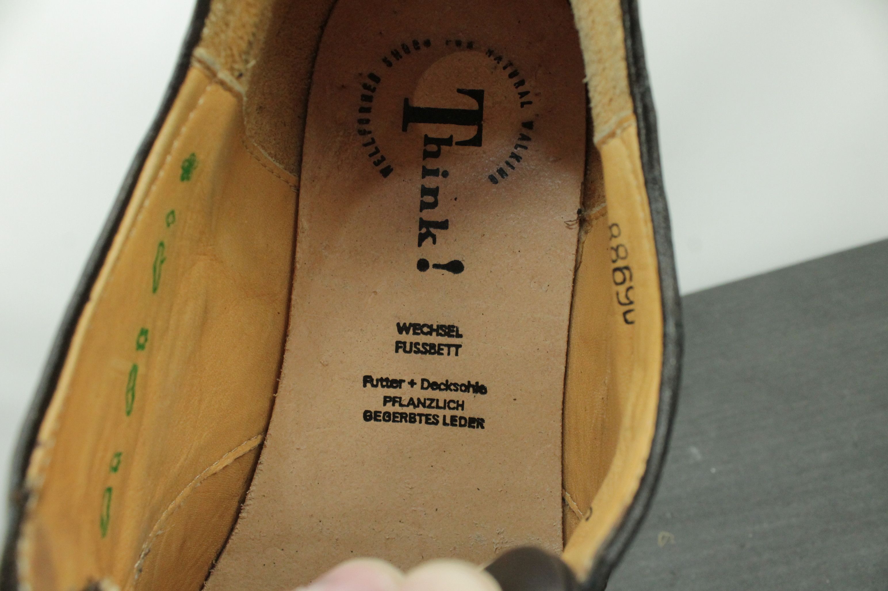 Other Think! GURU Brown Leather Lace Up Shoes Size US 8.5 / EU 41-42 - 10 Thumbnail
