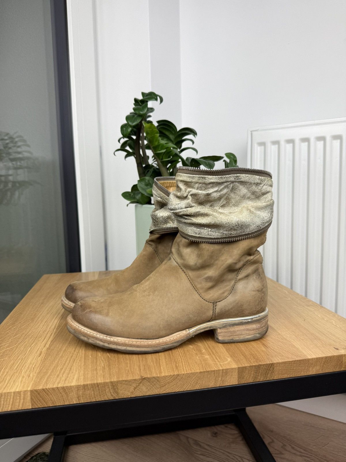 A.S.98 A.S 98 Brown Calfskin Leather Women’s Boots Size 38 Size US 8 / IT 38 - 1 Thumbnail