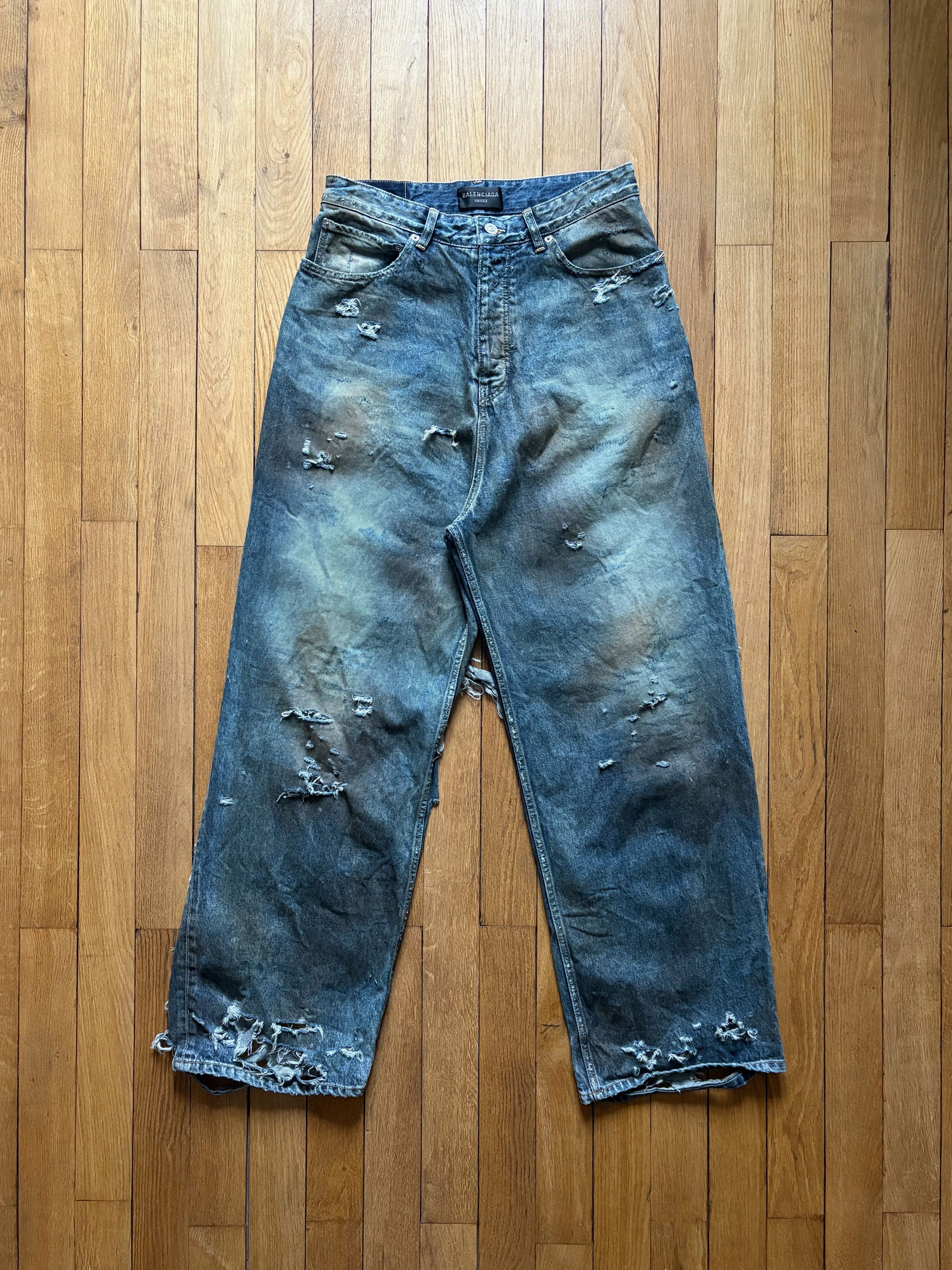 Balenciaga Balenciaga Destroyer Denim Jeans Size US 32 / EU 48 - 2 Thumbnail