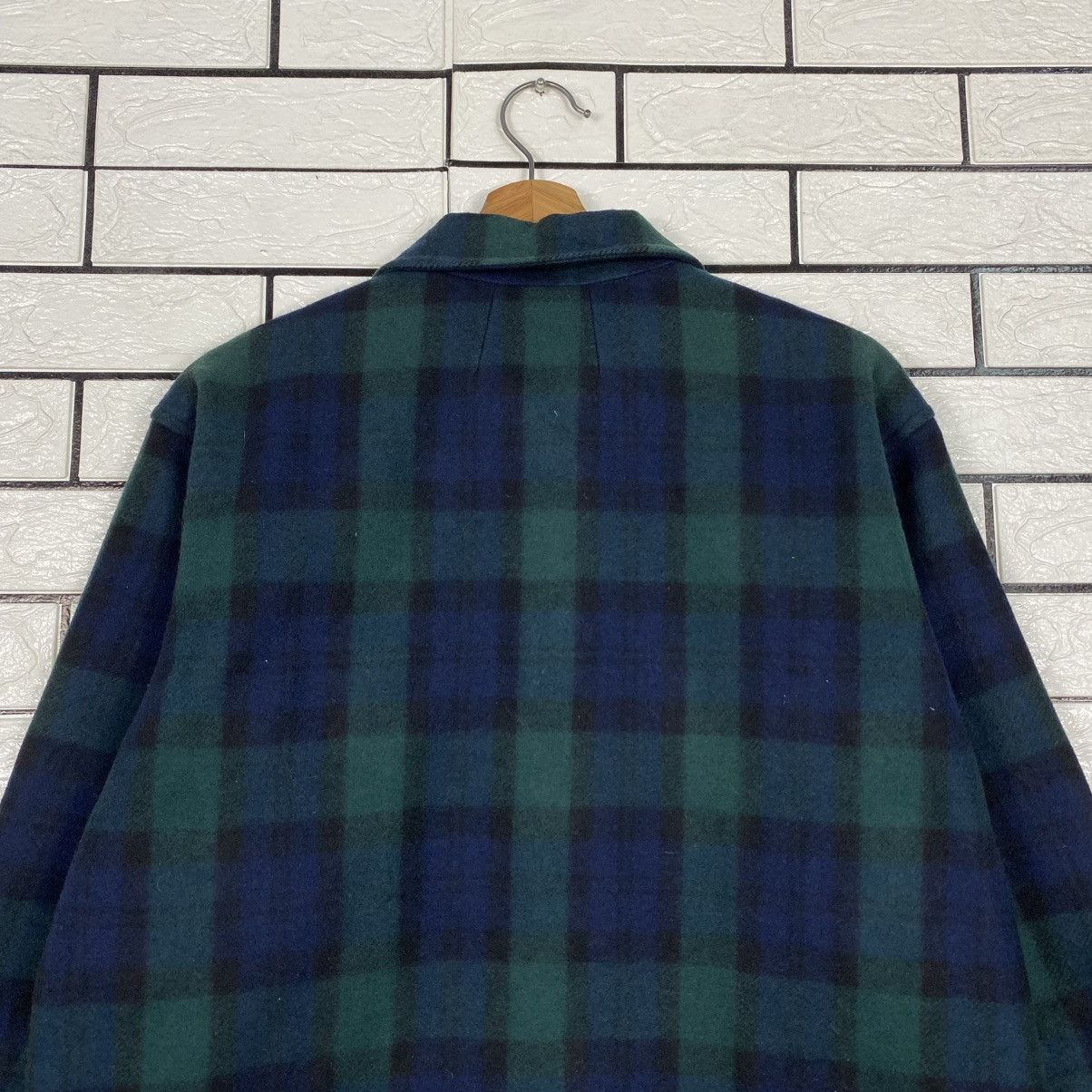 Issey Miyake Vintage Wool Chore Jacket Madison Tartan Design Check Size US L / EU 52-54 / 3 - 10 Thumbnail