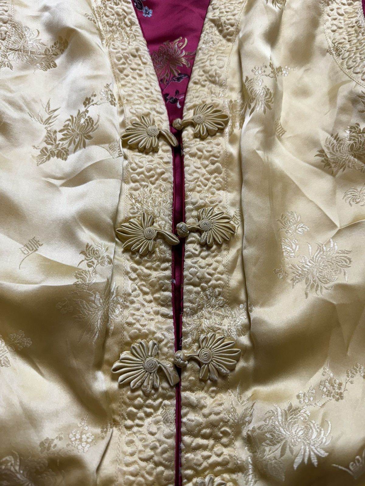 Japanese Brand × Vintage Vintage Reversible Satin Chinese Padded Waistcoat Gilet Vest Size US L / EU 52-54 / 3 - 11 Thumbnail