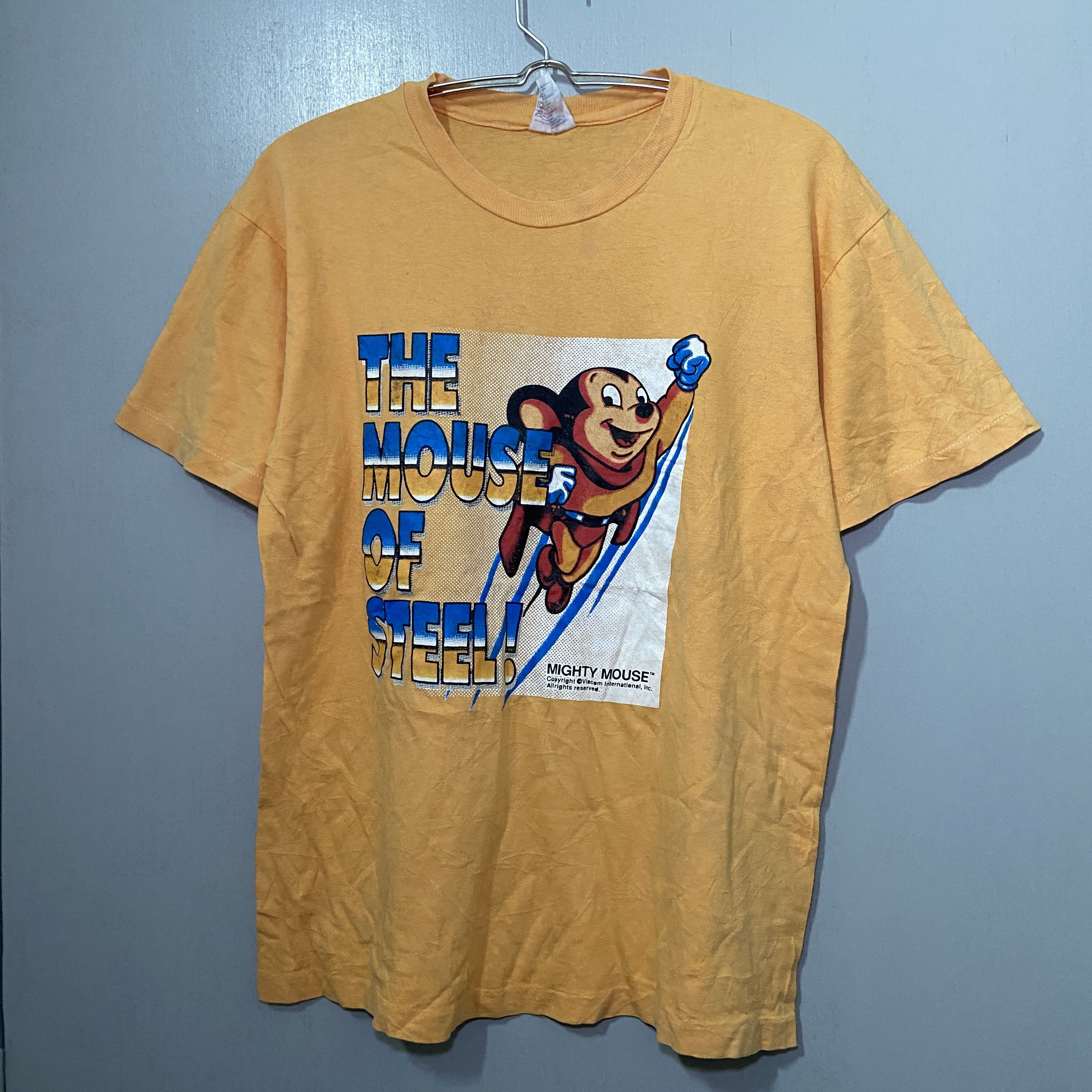 Cartoon Network × Vintage Vintage 90s Mighty Mouse : The Mouse Of Steel Shirt Size US M / EU 48-50 / 2 - 1 Thumbnail