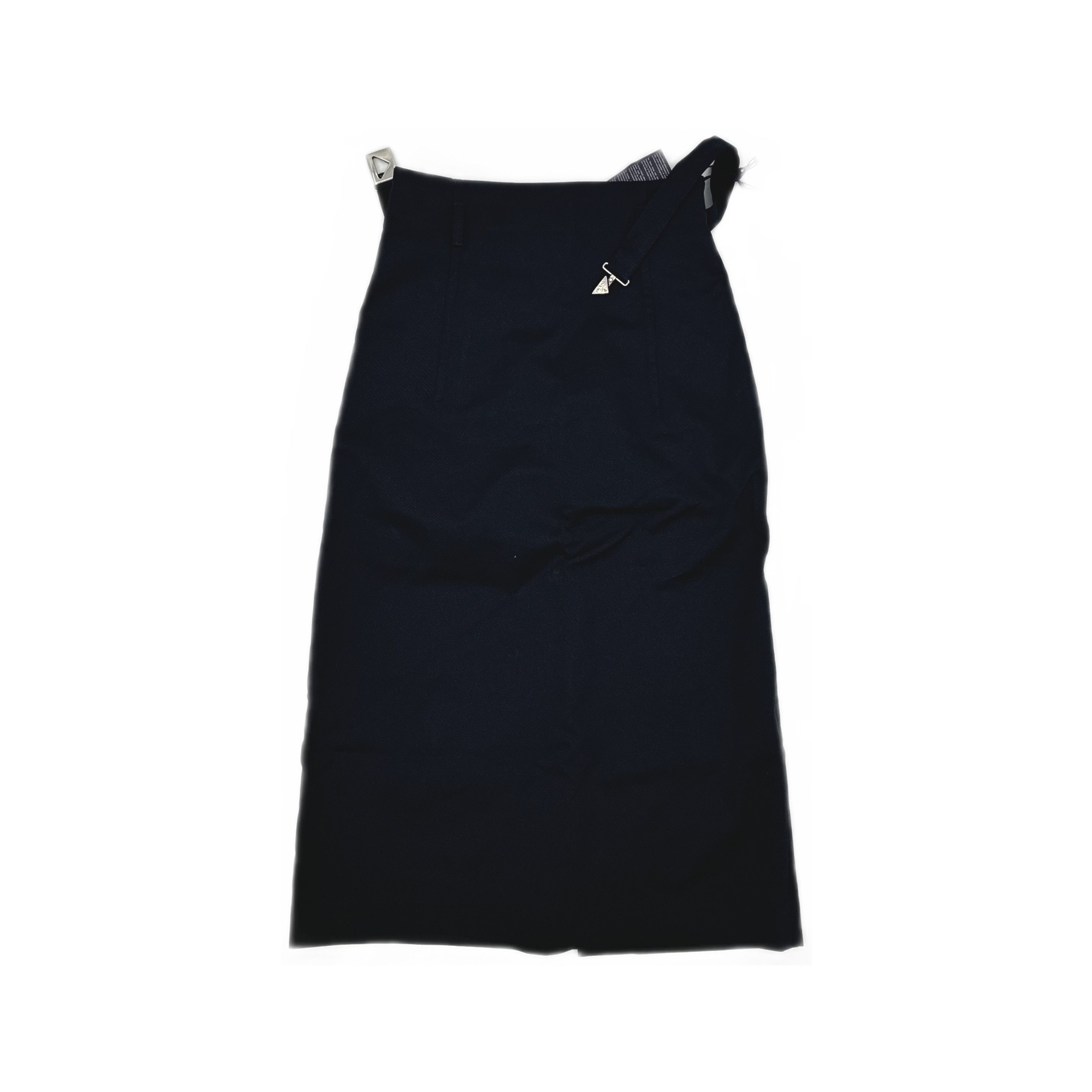Prada Prada Black Cotton Midi Skirt Size 38 Size 26" / US 2 / IT 38 - 1 Thumbnail