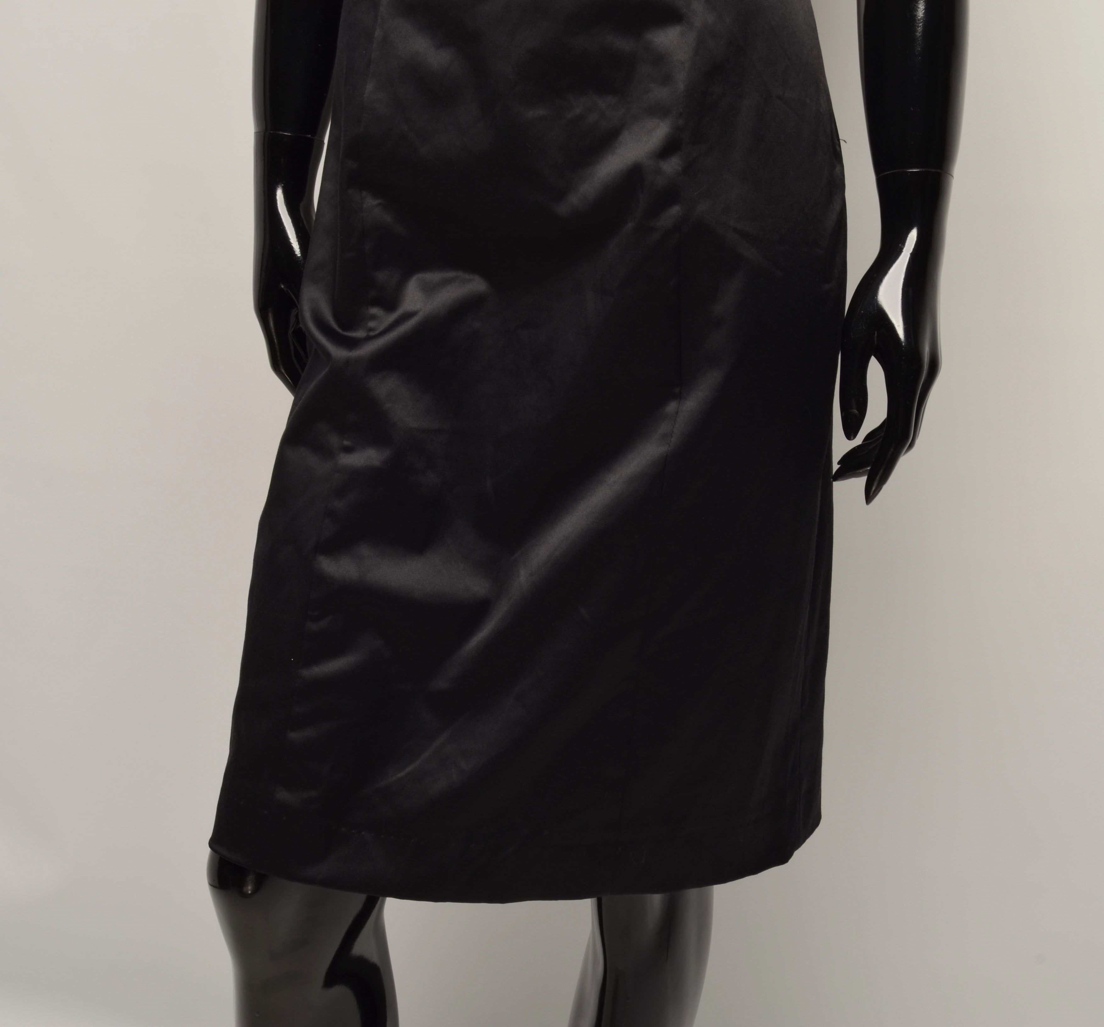 Miss Sixty Y2K Grunge Glam Chains Draped Bodycon Dress