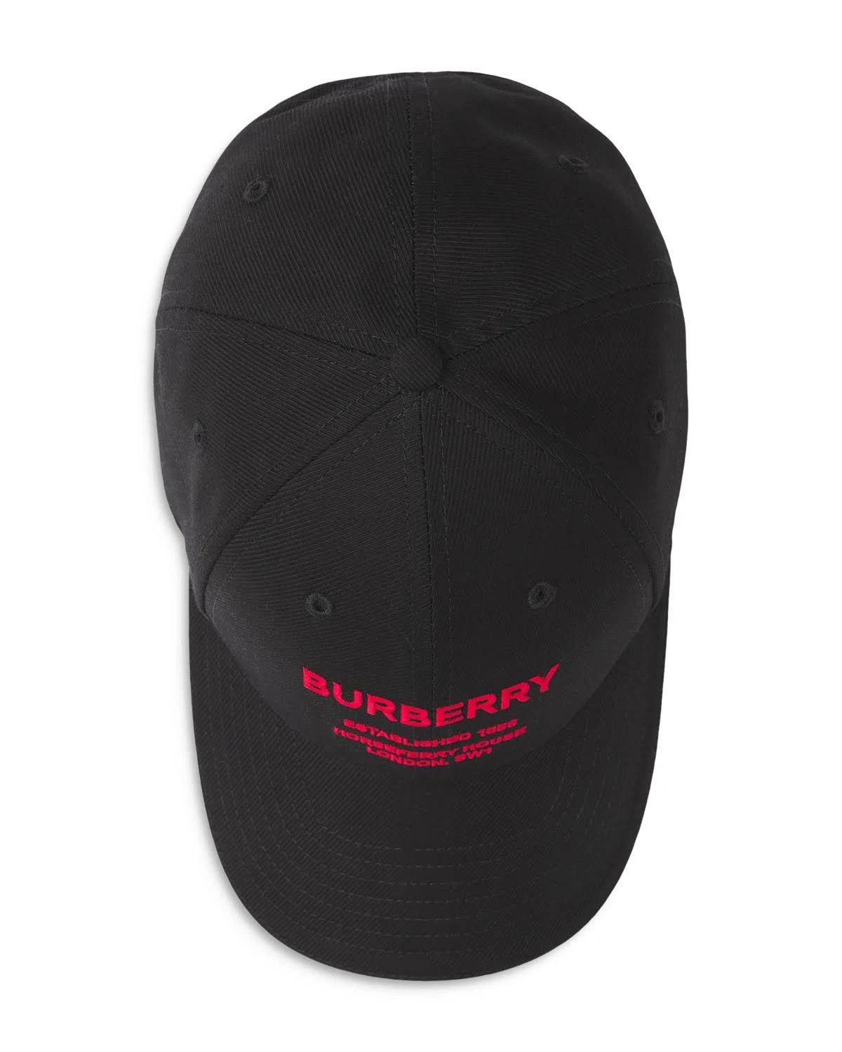 Burberry BURBERRY Horseferry Motif Cotton Twill Baseball Cap Size ONE SIZE - 3 Thumbnail