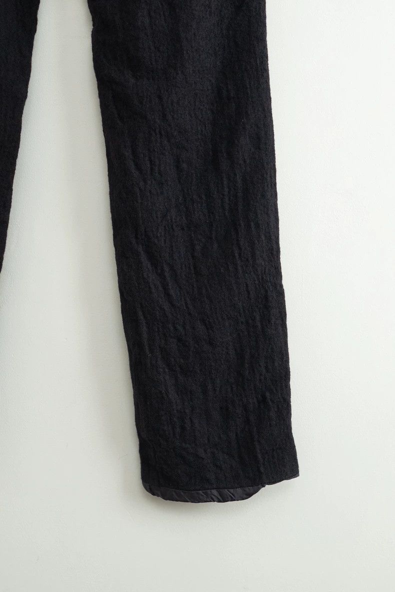 Yohji Yamamoto Yohji Yamamoto size 1 Slim straight leg trousers in black Size US 28 / EU 44 - 6 Thumbnail