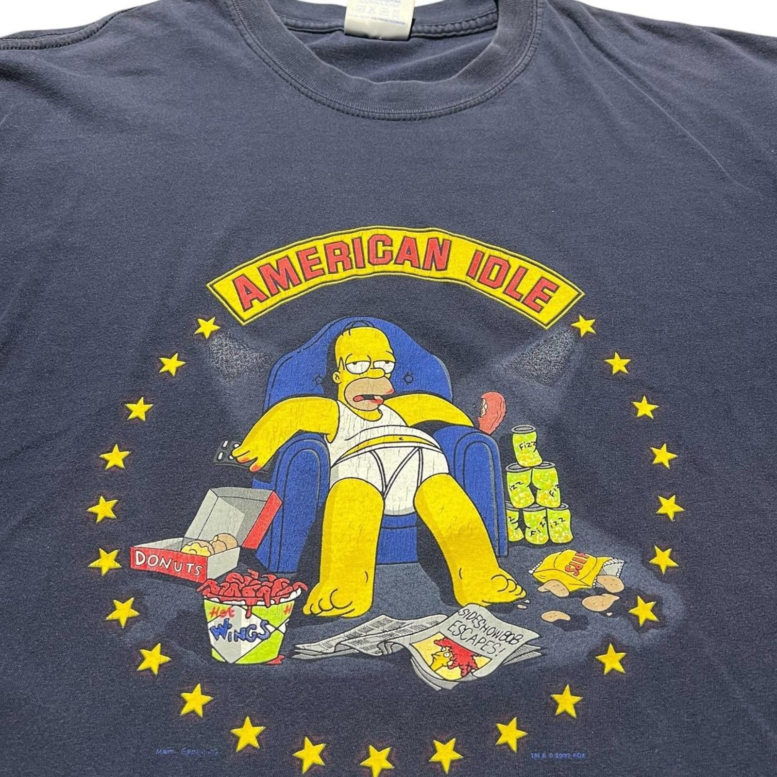 Other Vintage The Simpsons American Idol Parody T-shirt Size US L / EU 52-54 / 3 - 3 Thumbnail
