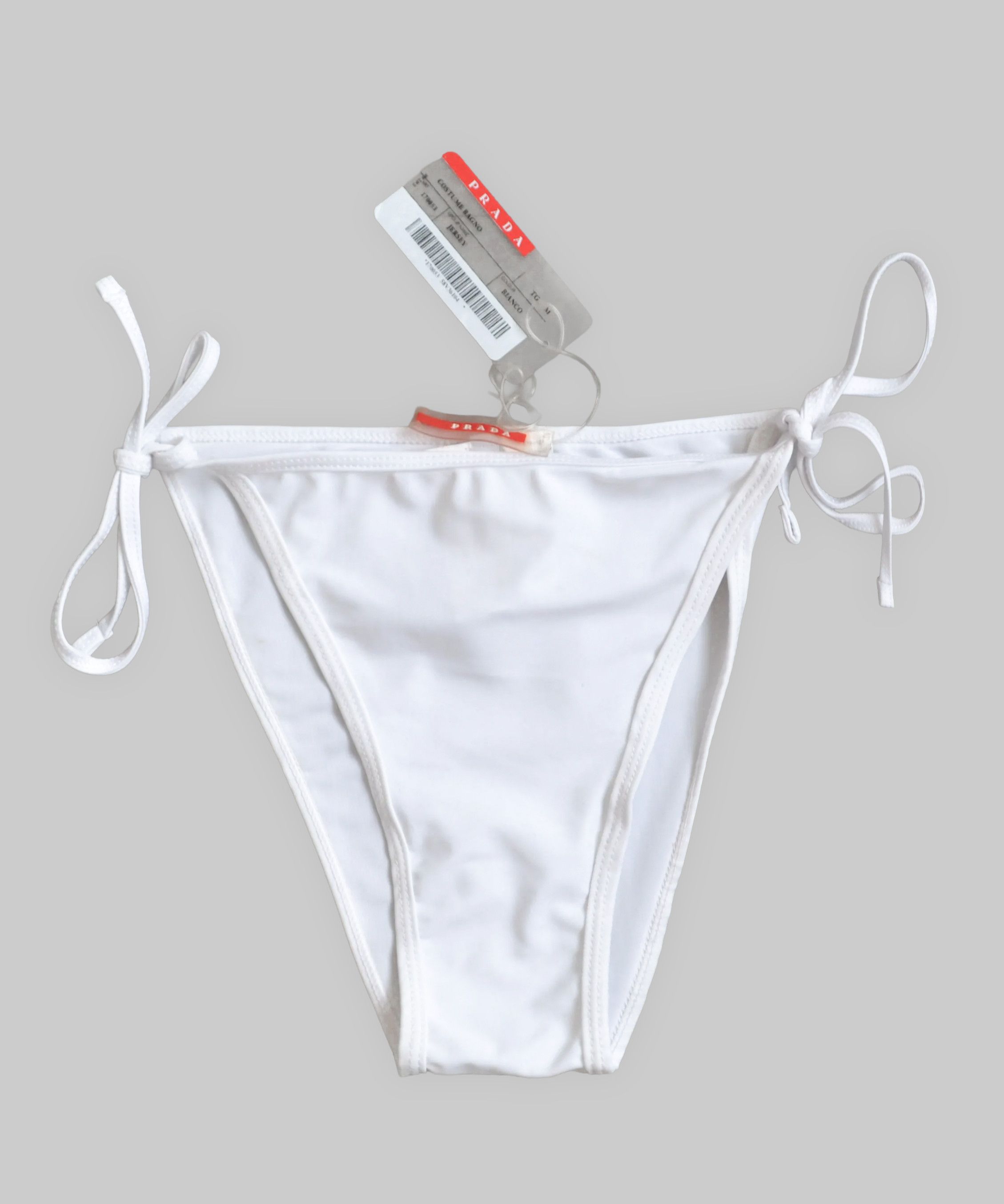 Prada PRADA Bikini Beachwear Red Tab Nylon White Size M Size ONE SIZE - 2 Thumbnail