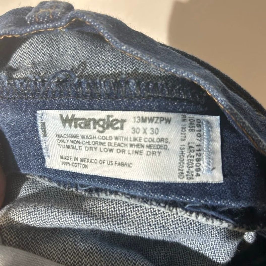Wrangler VINTAGE Wrangler Western Cowboy Straight Leg Blue Denim Jeans Men's Size 30x30 Size US 30 / EU 46 - 2 Thumbnail