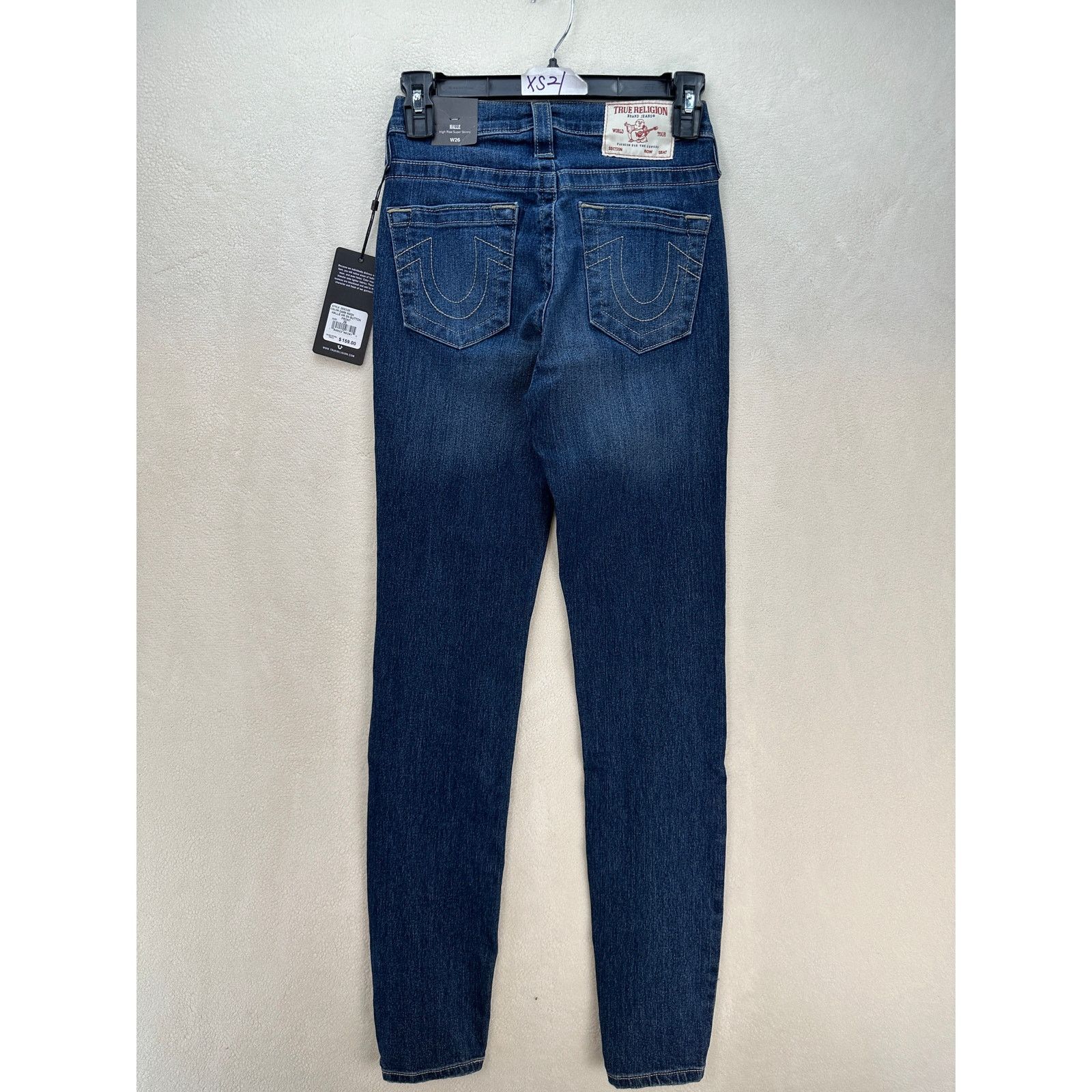 True Religion TRUE RELIGION WOMEN'S 26 HALLE HIGH RISE SUPER SKINNY MEDIUM Size 26" / US 2 / IT 38 - 9 Thumbnail