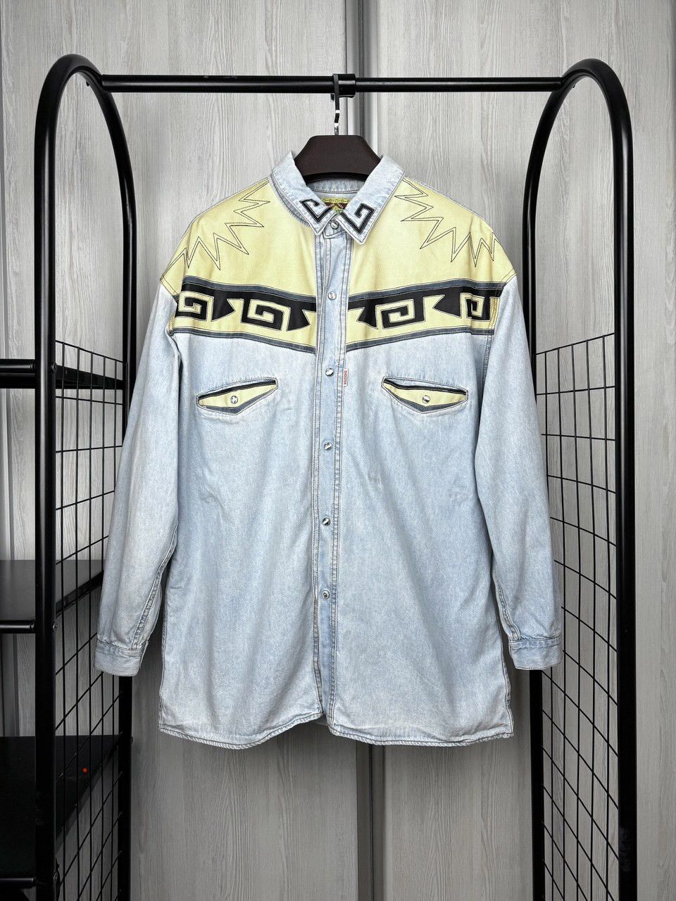Other Vintage 90s Shooter Denim Western Native Cowboy Rodeo Shirt Size US XL / EU 56 / 4 - 1 Thumbnail