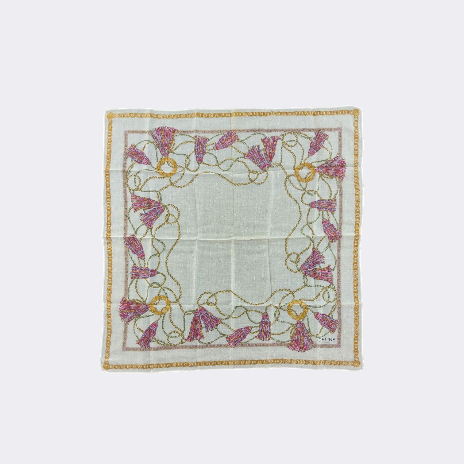 Celine Vintage Celine Handkerchief Neckerchief Bandana H263D Size ONE SIZE - 2 Thumbnail