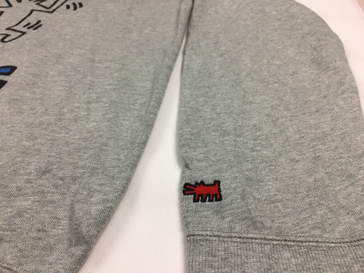 Keith Haring Keith Haring Dancing Art Dog Pullover Sweatshirt Grey Design Size US M / EU 48-50 / 2 - 3 Thumbnail