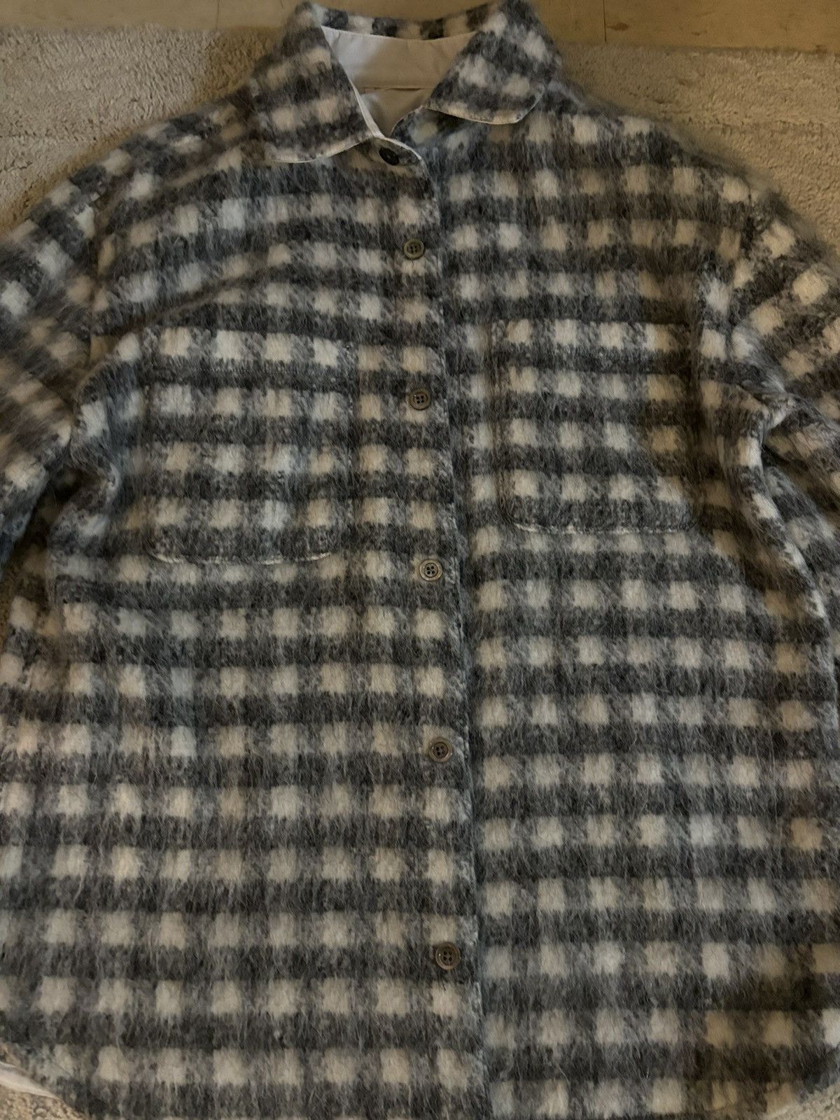 Aime Leon Dore Aime Leon Dore Alpaca Blend Grey Over shirt Size Medium Men Size US M / EU 48-50 / 2 - 4 Thumbnail