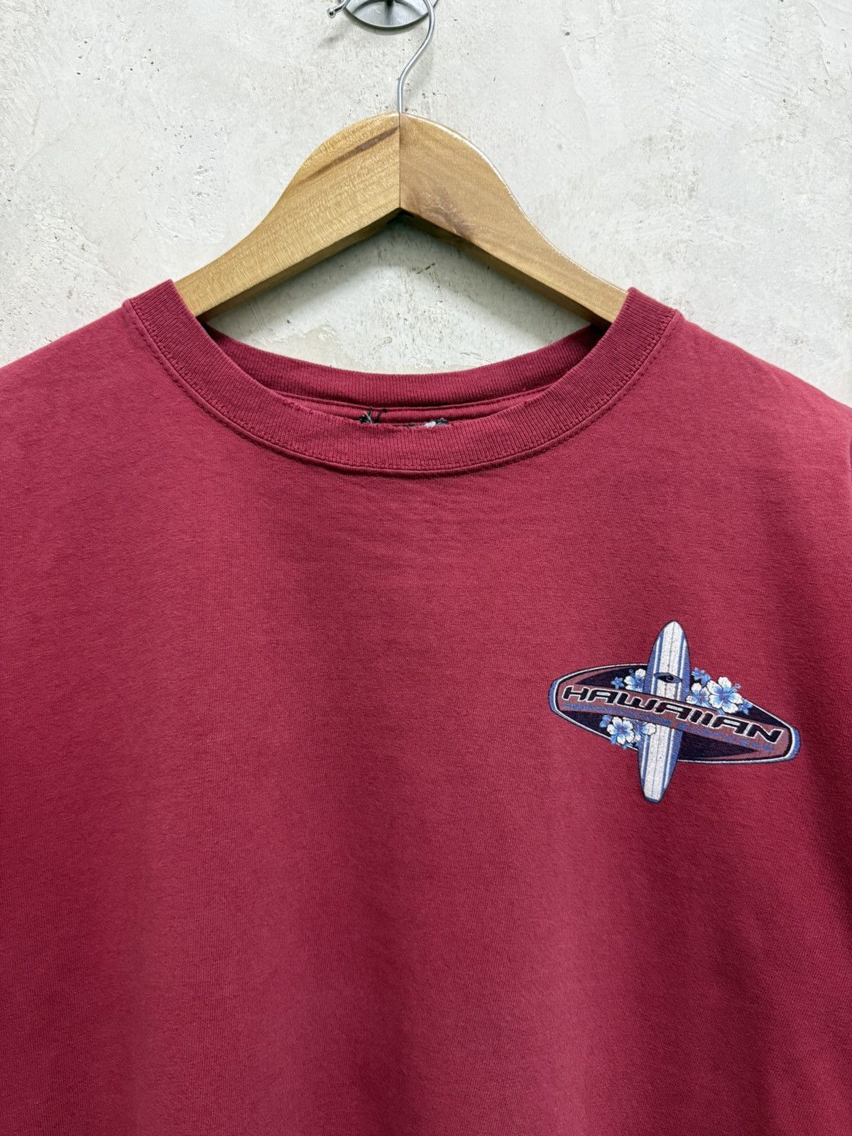 Vintage Thrashed Faded 2000s Hawaiian Surf Tee Size US M / EU 48-50 / 2 - 4 Thumbnail