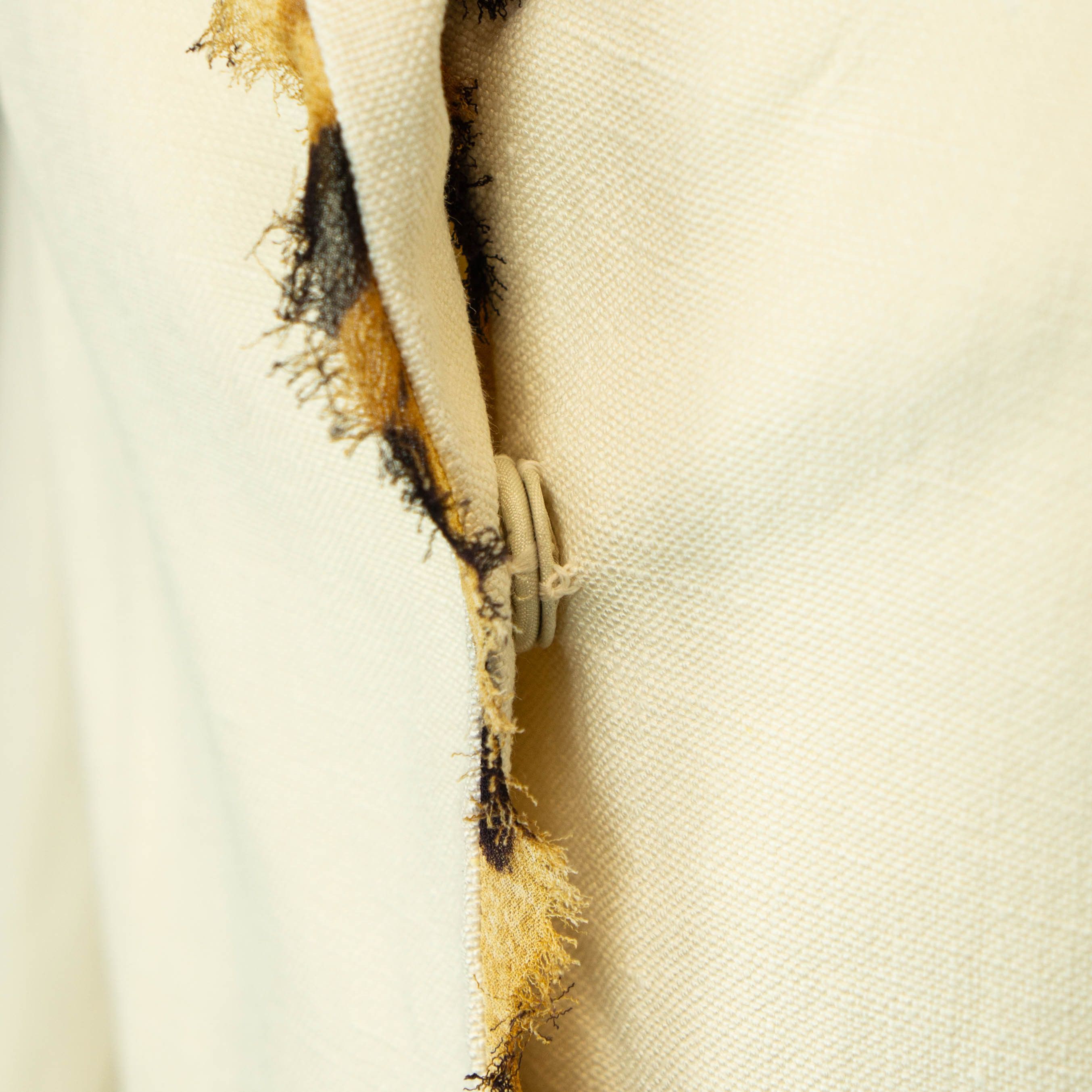 Escada ESCADA Beige Leopard Silk Linen Blazer Vintage 90s 00s Size M / US 6-8 / IT 42-44 - 4 Thumbnail