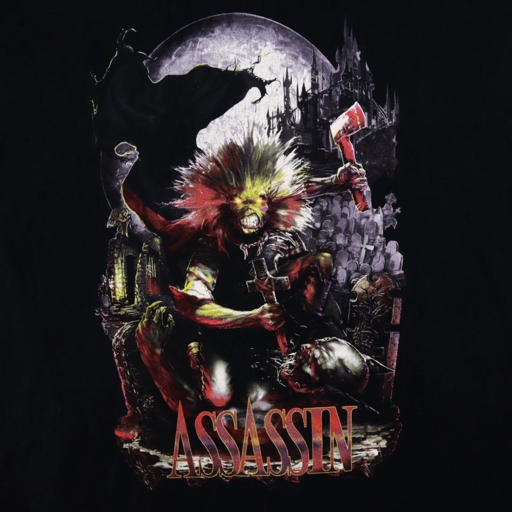 Vintage Iron Maiden Official Legacy Of The Beast Assassin Founders Member 2016 T-Shirt Adult M Black Music Size US M / EU 48-50 / 2 - 2 Thumbnail