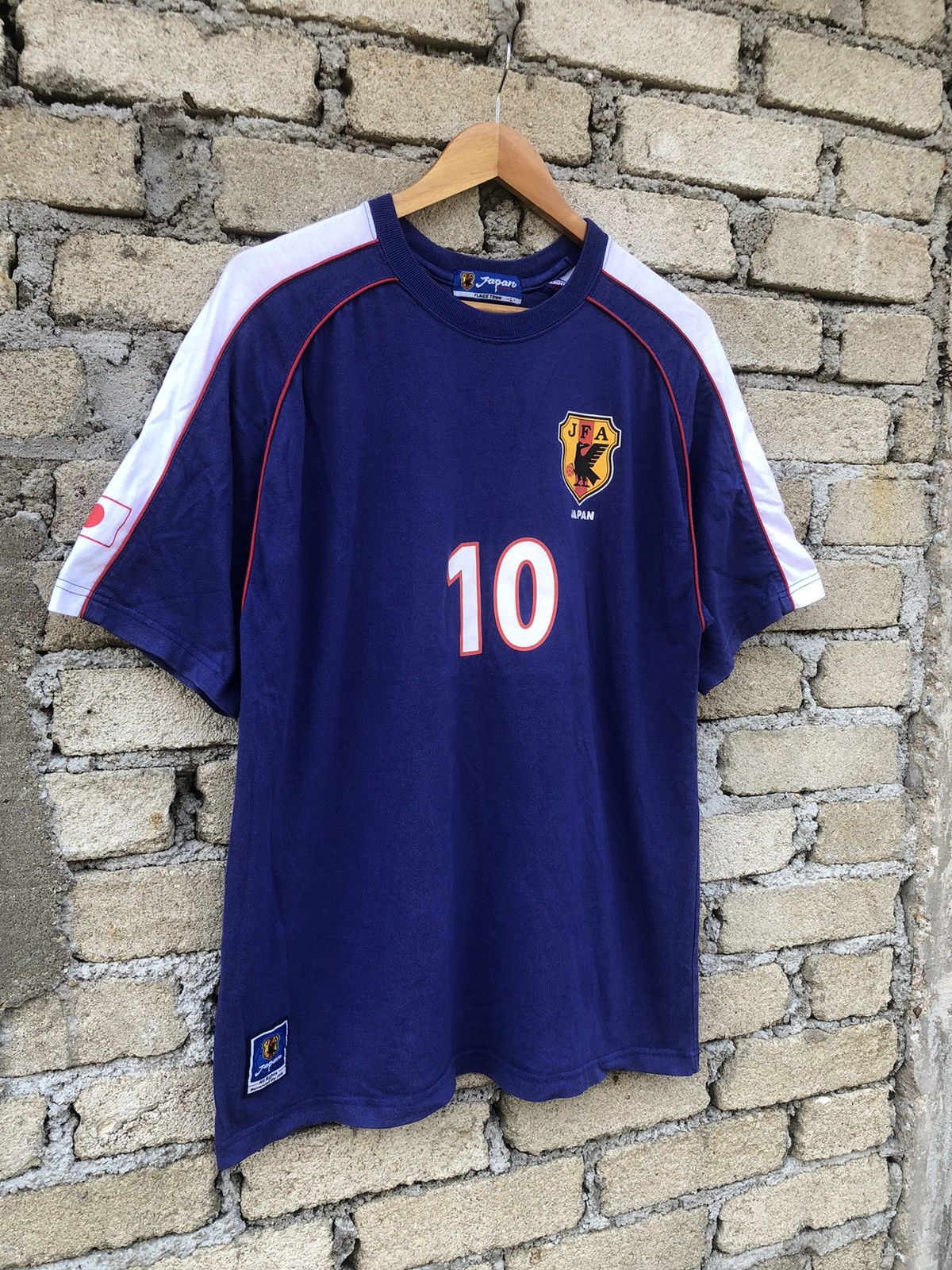 Japanese Brand × Vintage vintage JFA Japan Football Nakamura #10 Tshirts Size US L / EU 52-54 / 3 - 5 Thumbnail