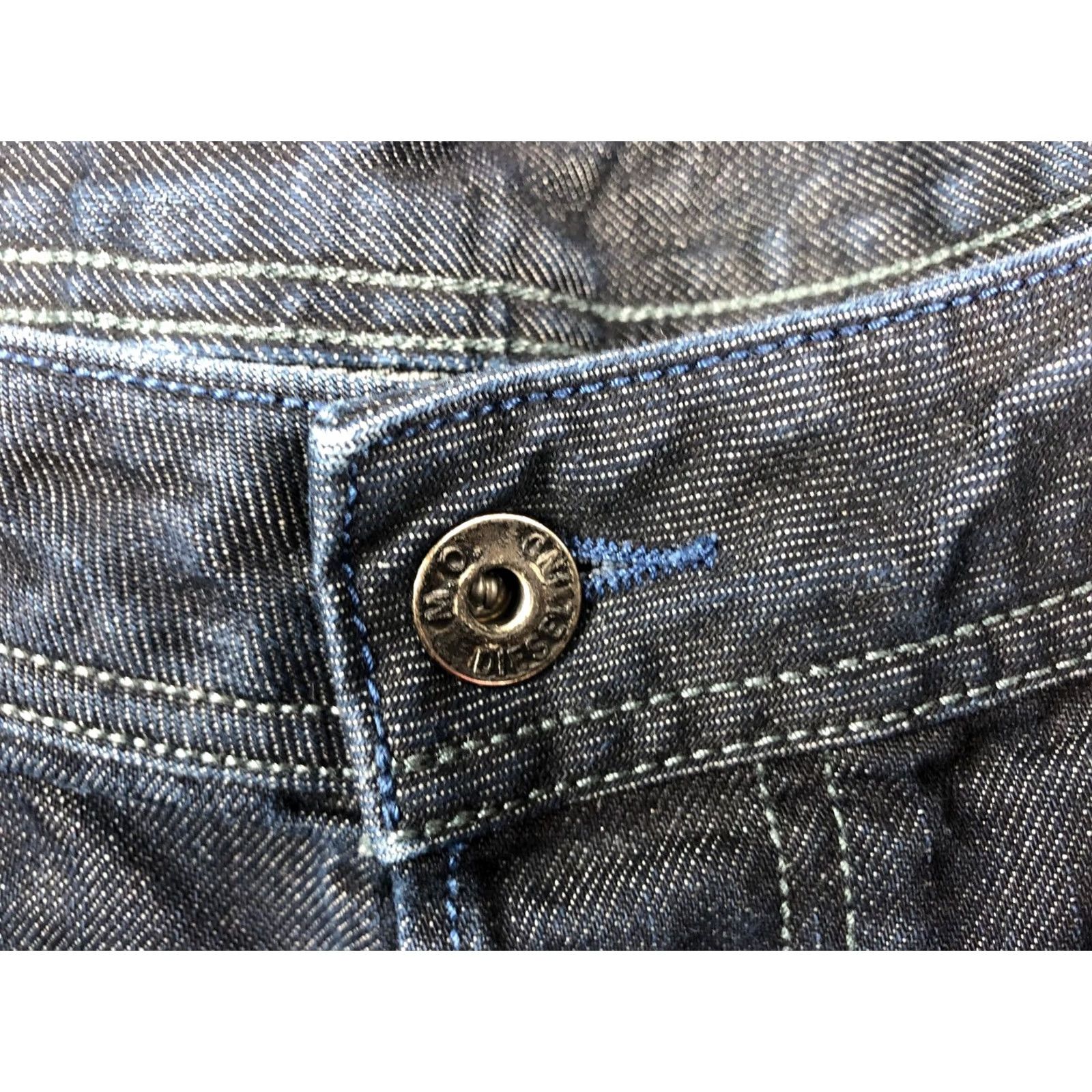 Diesel Diesel Zatiny Jeans Bootcut Men 34x32 Denim Cotton Dark Blue Leather Patch Logo Regular Rise Low Vintage No Jeans Size US 34 / EU 50 - 5 Thumbnail