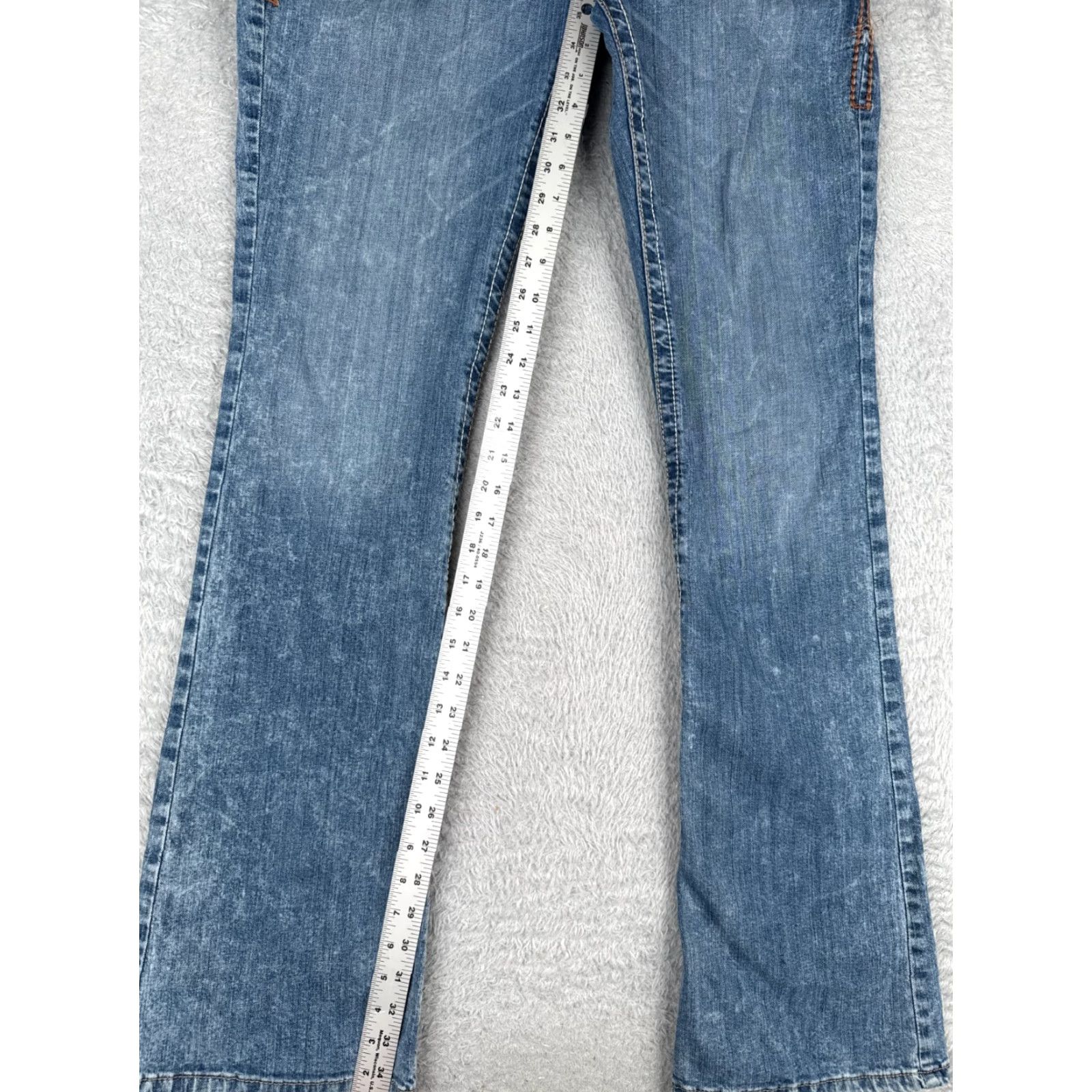 Vintage Cruel Girl Jeans Bootscut Denim 32x35 Juniors Blue Embroidered Zip Pocket 5-Pocket Size 34" / US 12 / IT 48 - 7 Thumbnail