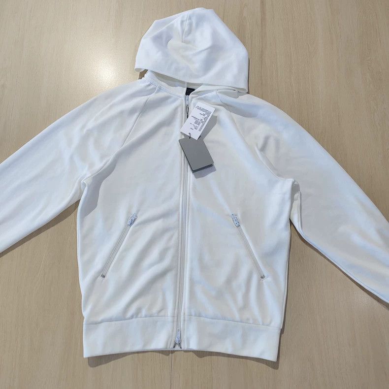 Balenciaga White Zip Hoodie Sweatshirt - dmc