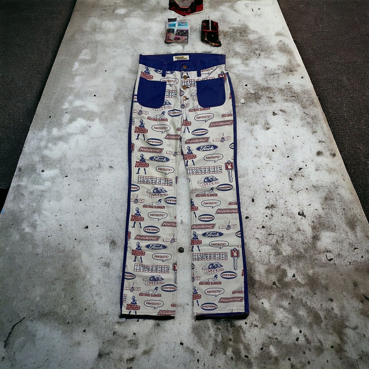 image of Archival Clothing x Hysteric Glamour VTG Hysteric Low Rise Jeans Such An Iconic & Piece! in Blue (S