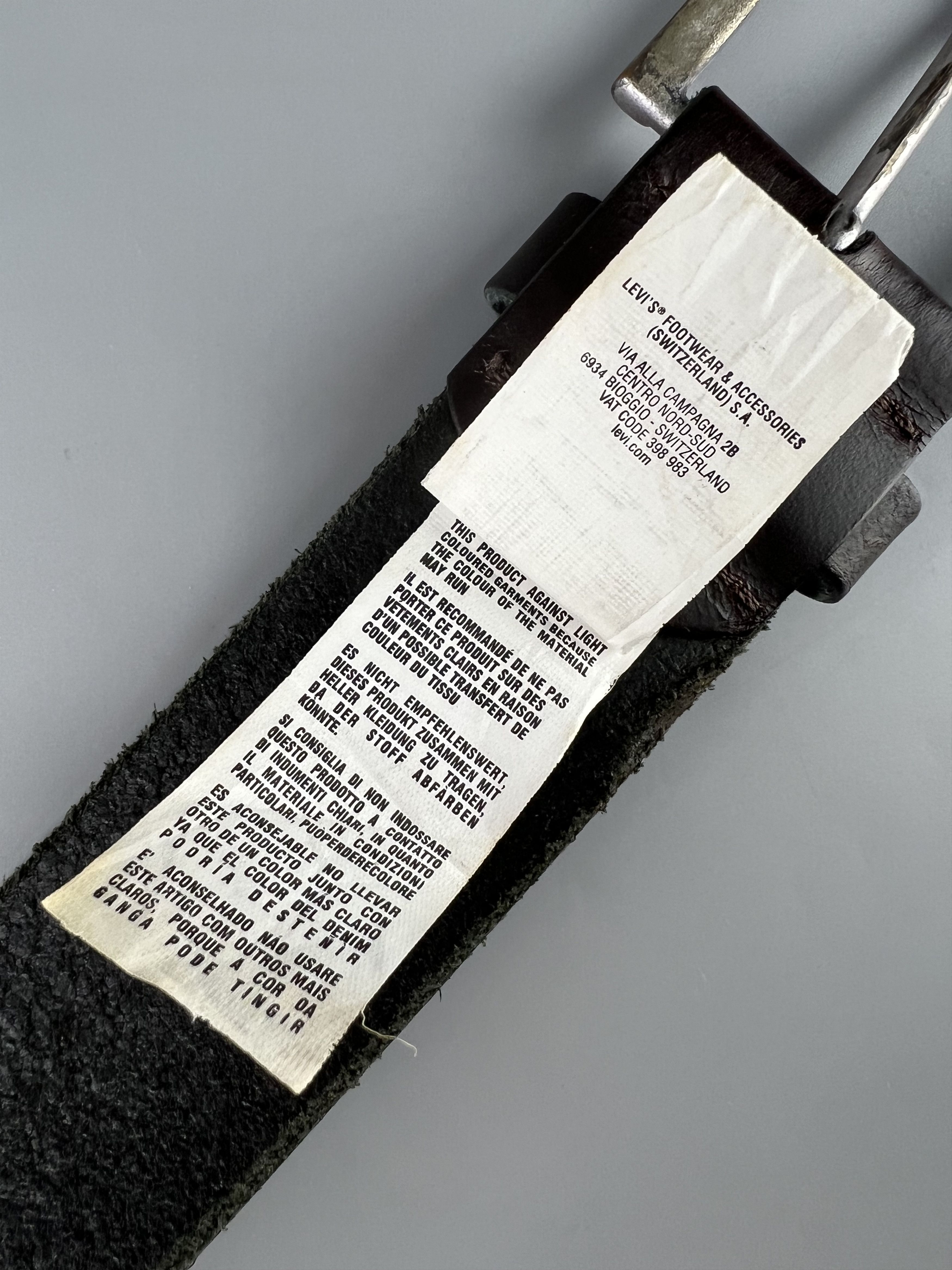 Levi's × Vintage Levis Vintage Bovine Leather Belt Size 34/85 Size ONE SIZE - 7 Thumbnail