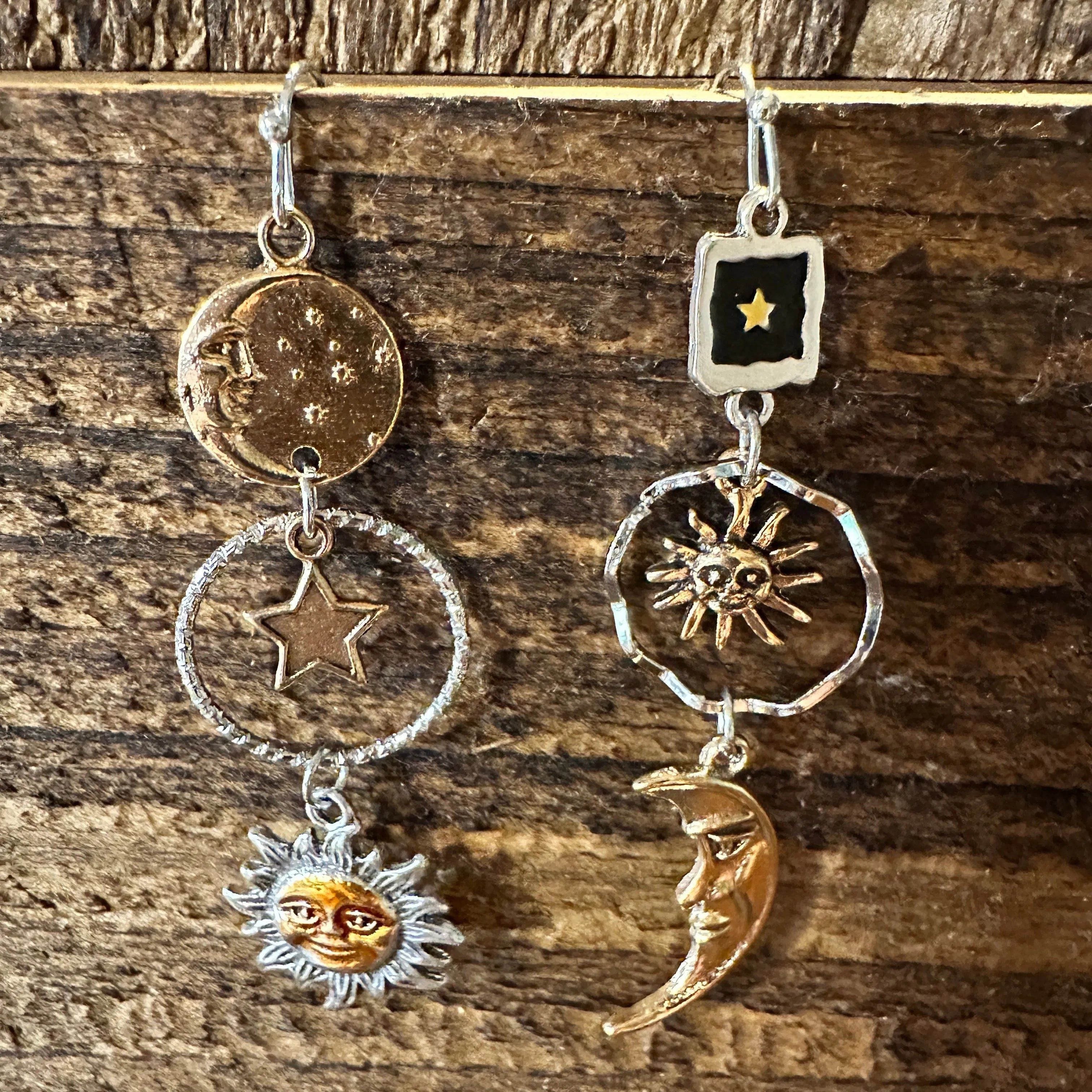 Other Boho Hippie Western Sun & Moon Celestial Delicate Silver Dro Size ONE SIZE - 3 Thumbnail
