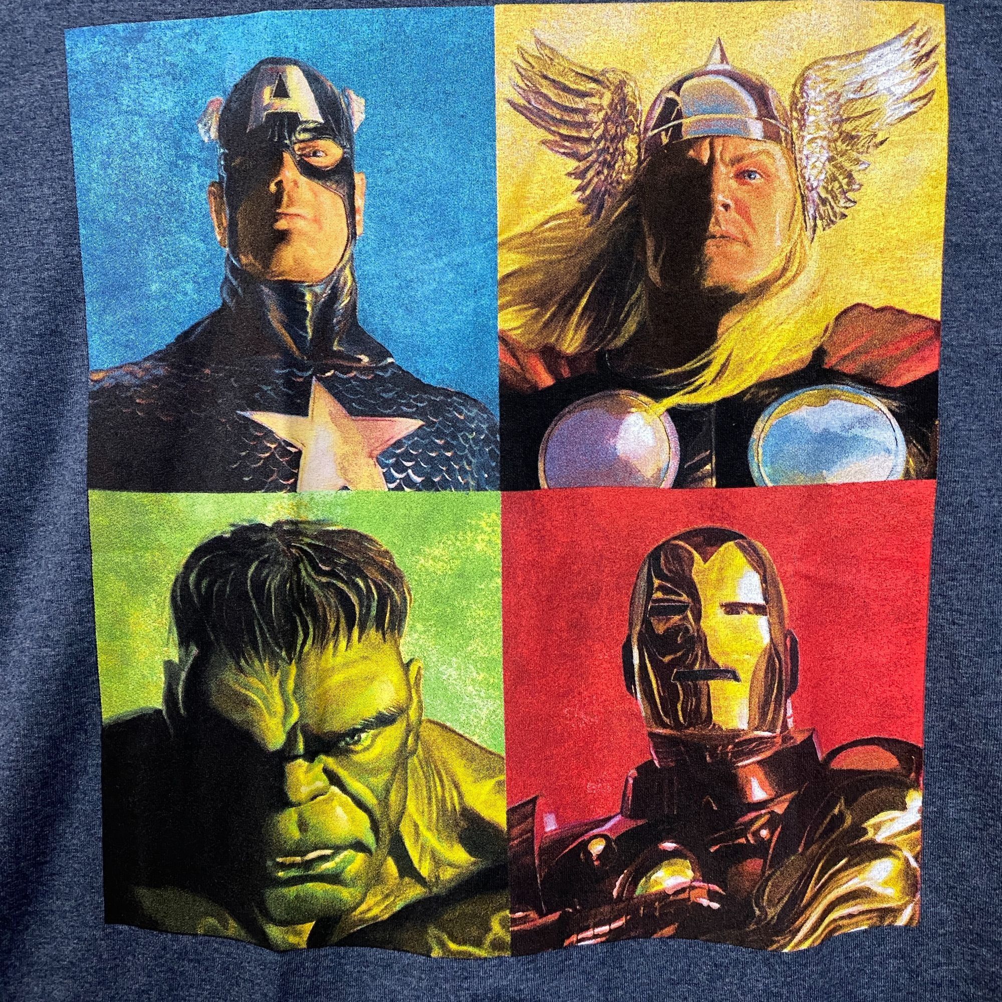 Marvel Comics Marvel Avengers Graphic Iron Man, Captain America, Thor , Hu Size US L / EU 52-54 / 3 - 2 Thumbnail