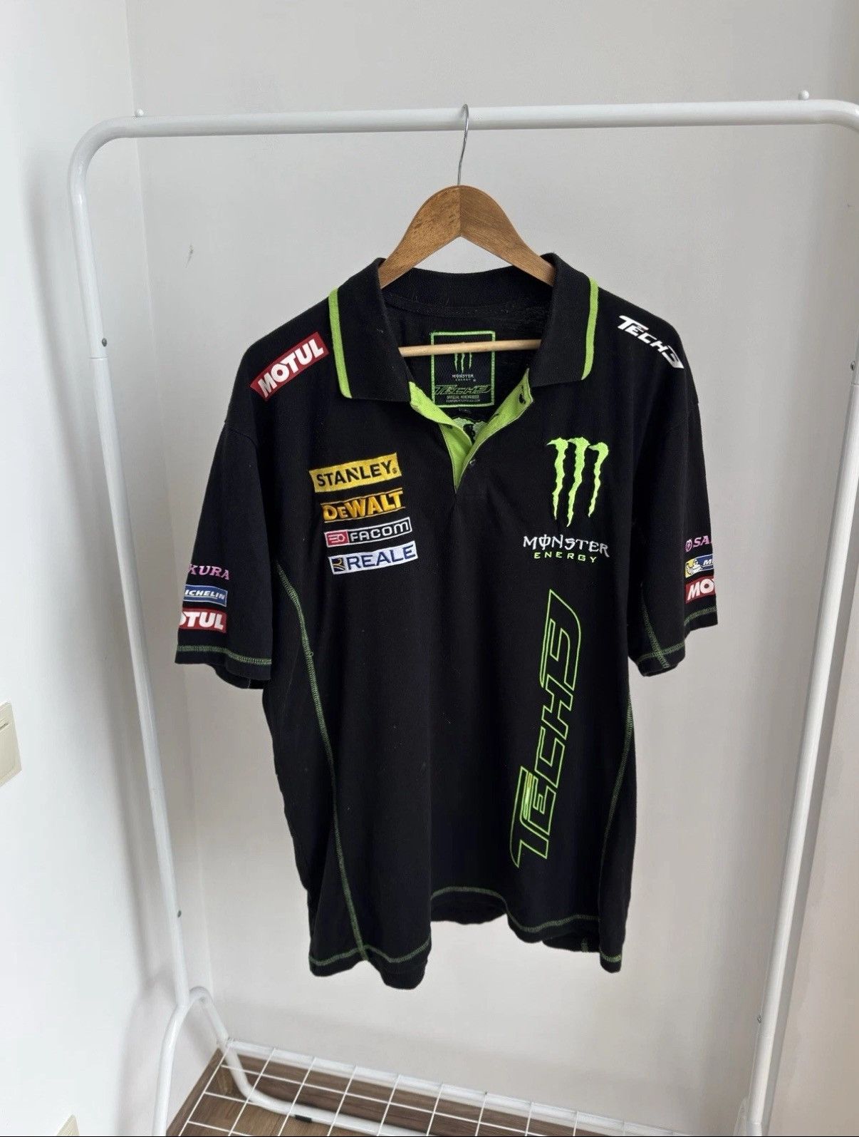 Gentle Monster Monster Energy Vintage Racing Polo Shirt Black Mens Size Xl Size US XL / EU 56 / 4 - 2 Thumbnail