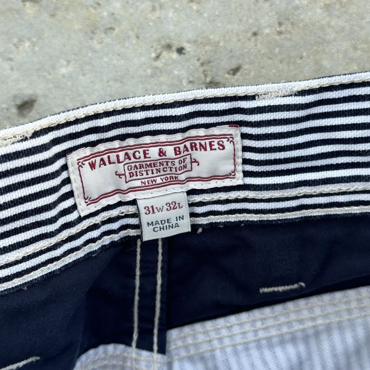 Wallace & Barnes Wallace Barnes Hickory Stripe Carpenter Work Pants Size US 31 - 4 Thumbnail