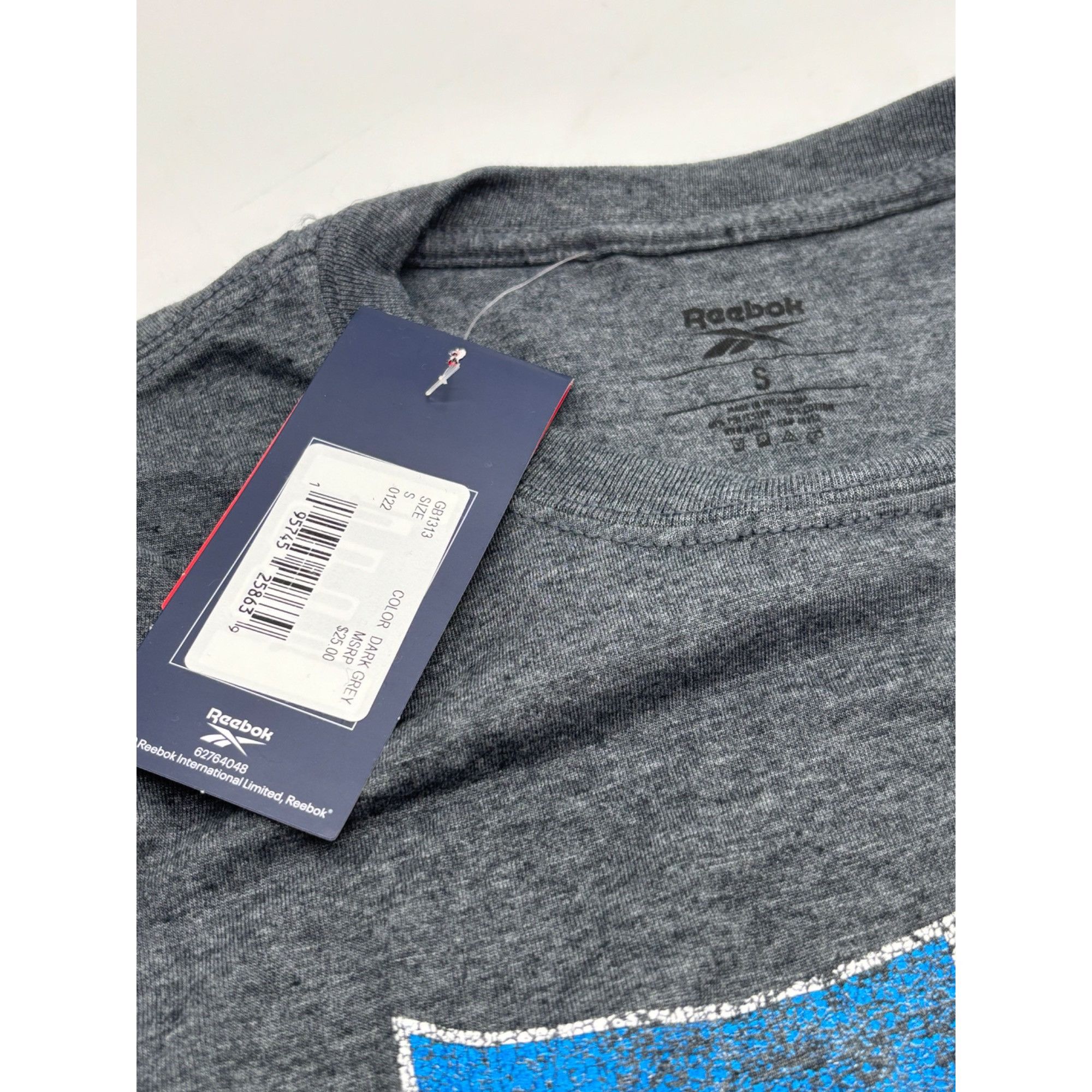 Reebok Rebook Men's Graphic T-Shirt GB1313, Dark Gray, Sz. S Size US S / EU 44-46 / 1 - 8 Thumbnail