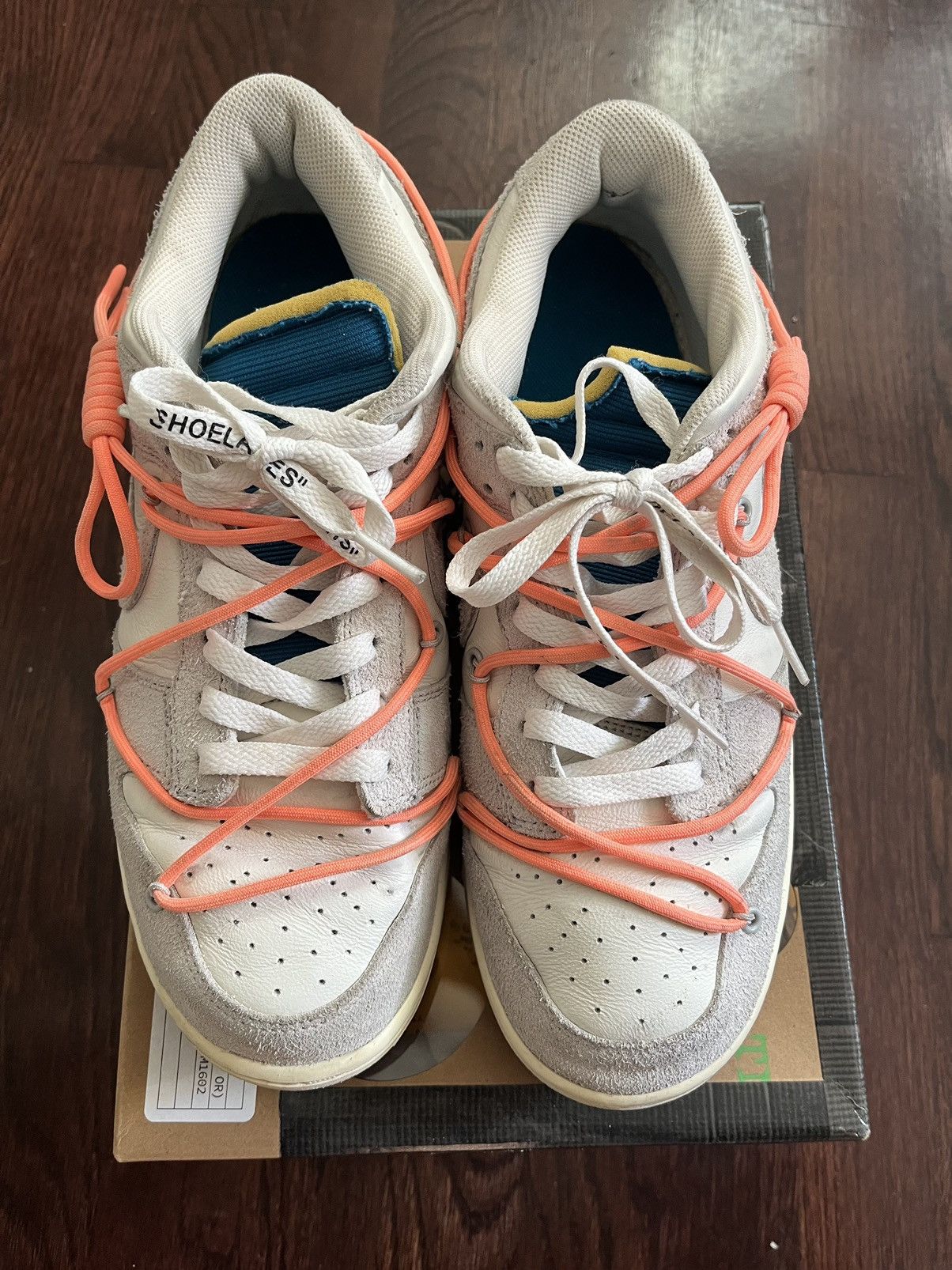 Nike × Off-White Off-White Nike Dunk Low lot 19 size 10 Size US 10 / EU 43 - 4 Thumbnail